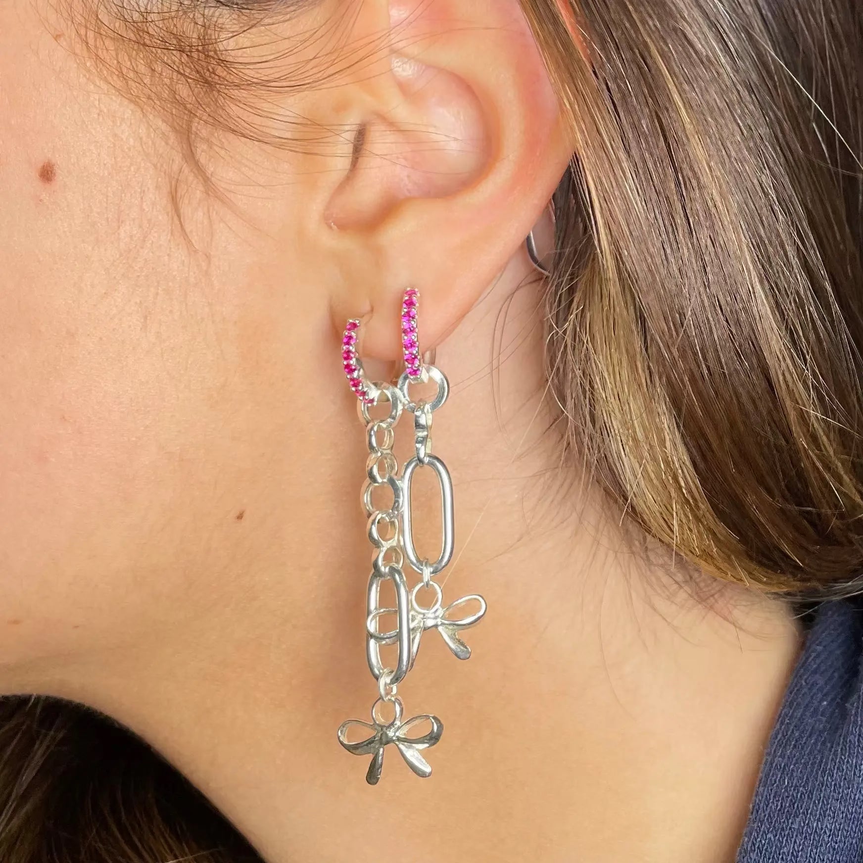 Örhängen - Långa Rosetter L8Hasselblad