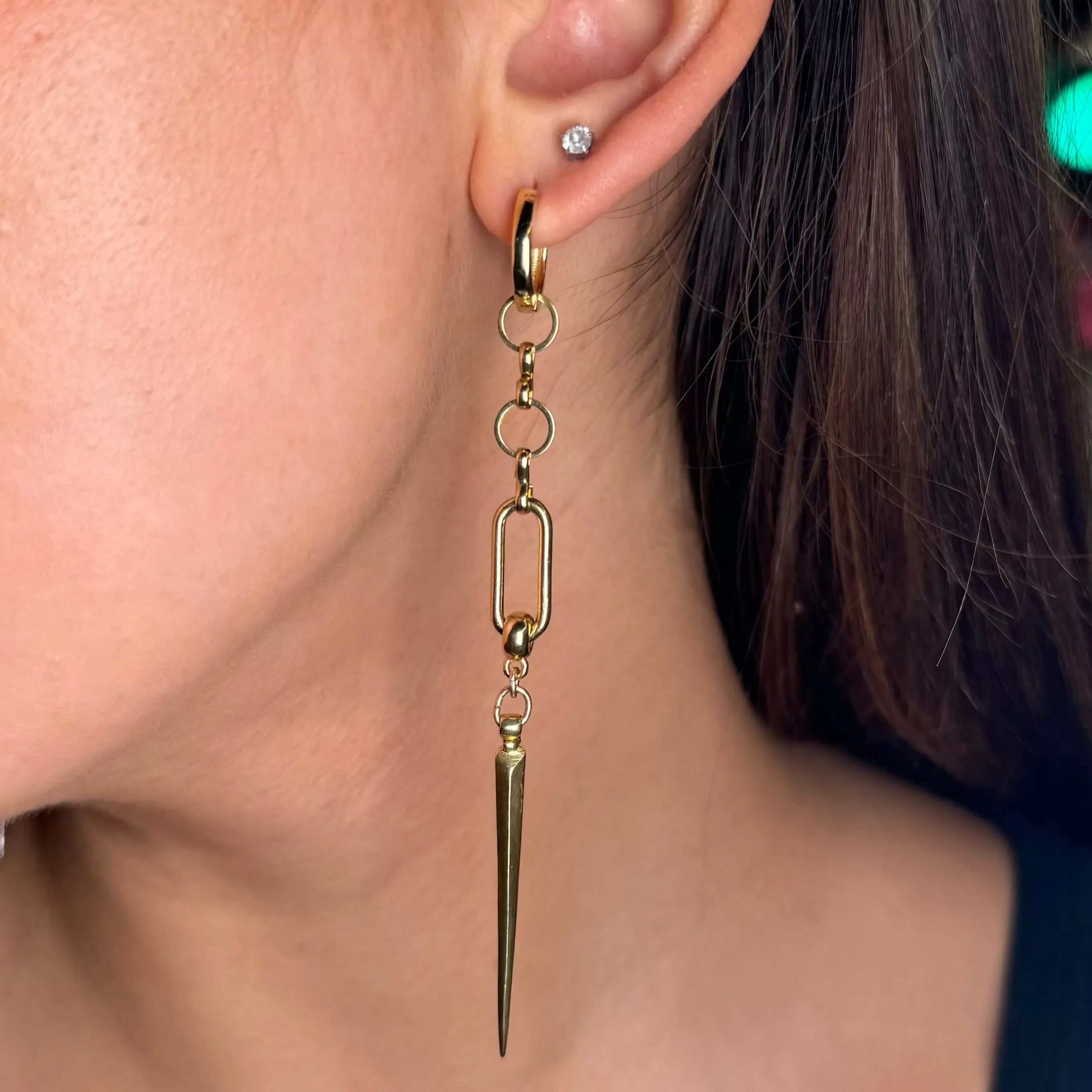 Örhängen - Långa Katana niten L8Hasselblad