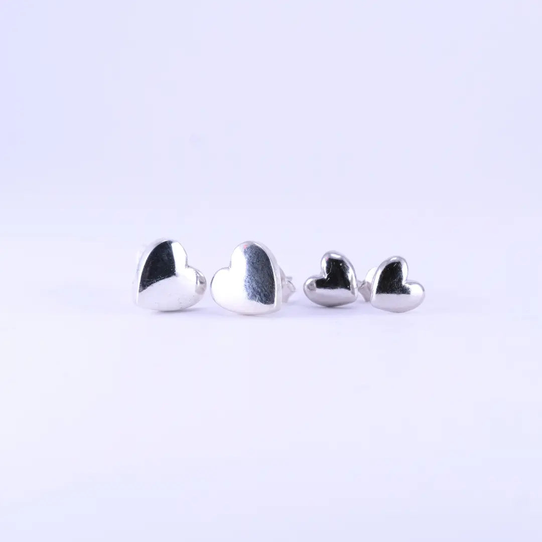 Stiftörhänge Vilma - Klassiskt hjärta L8Hasselblad