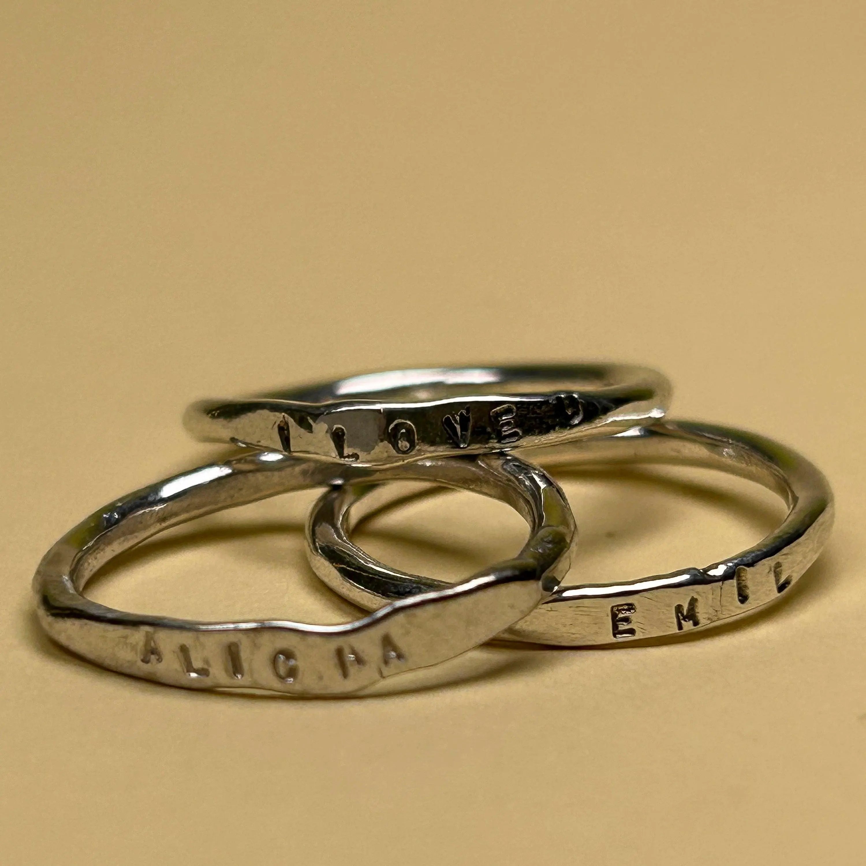 2 - 4 mm namnring silver - L8Hasselblad