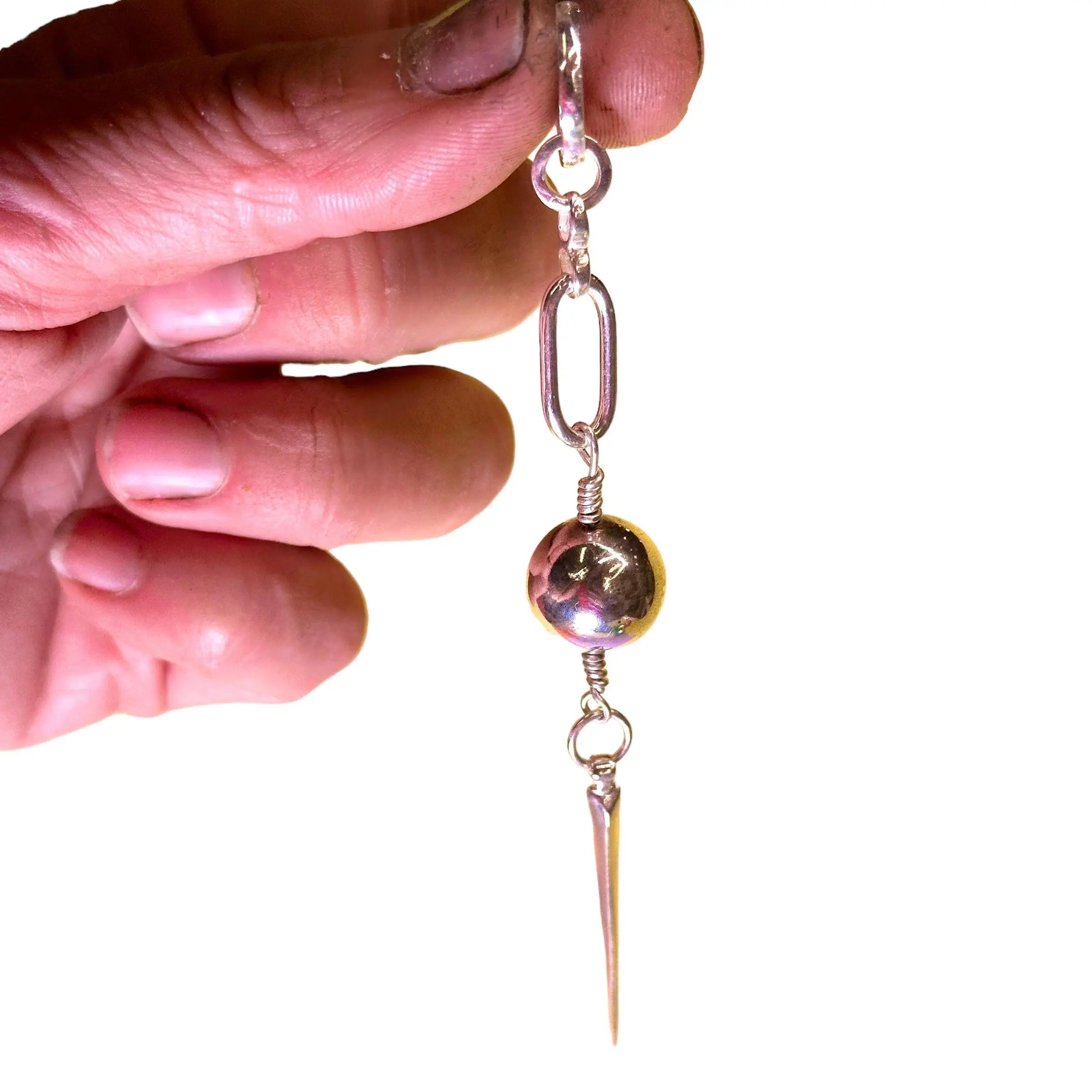 2.0 Helsilvrigt hängande örhänge - L8Hasselblad