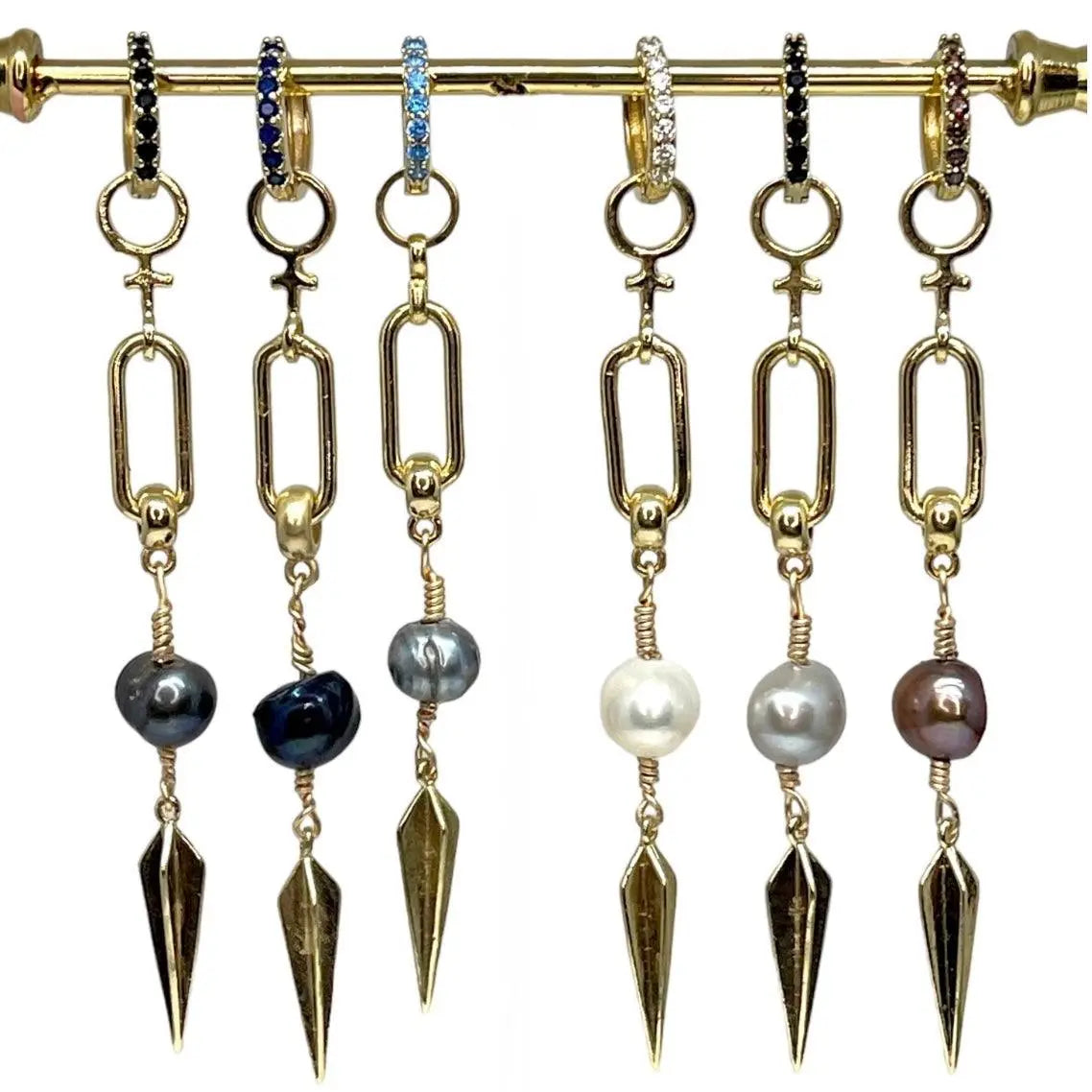 2.0 Långa Venus Pärlörhängen - L8Hasselblad