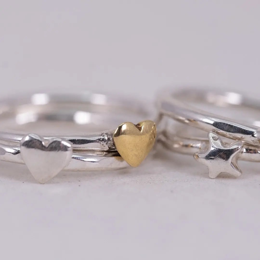 Ring- Enkelt hjärta L8Hasselblad