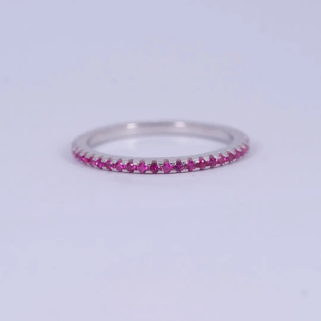 Alliansring med zirkoner L8Hasselblad