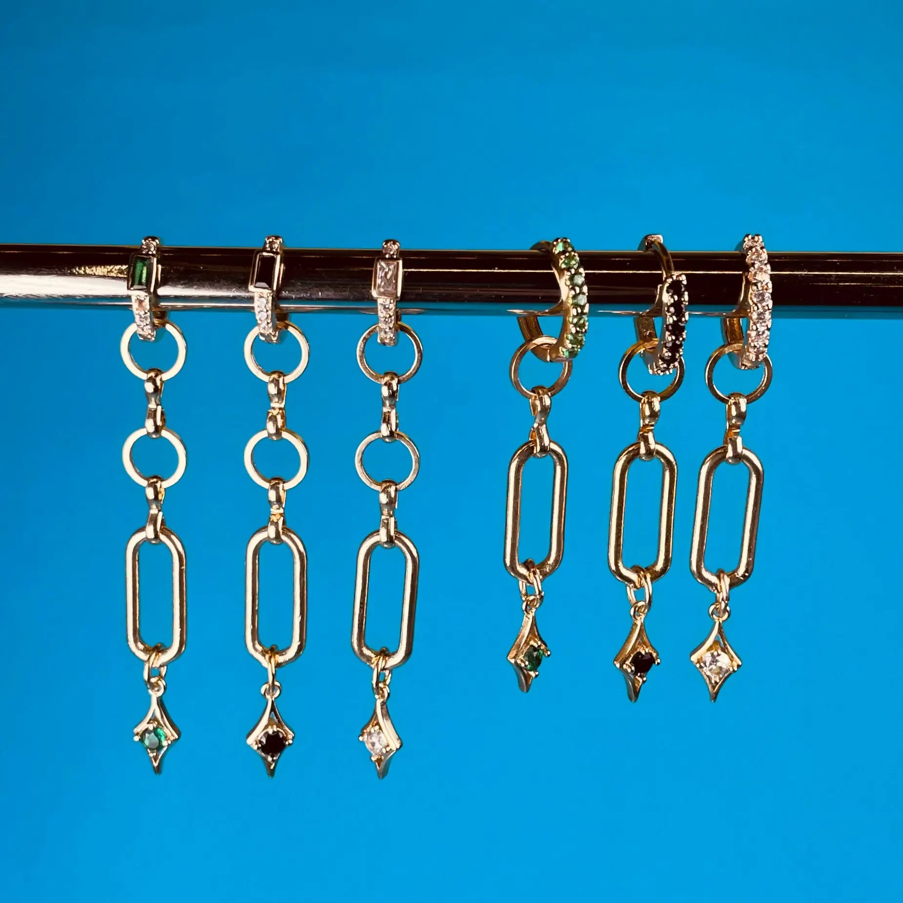 Örhänge - Glamour Långt Hängande L8Hasselblad