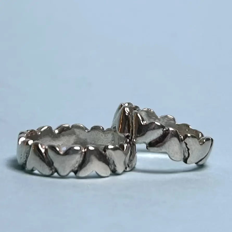 Alliansring med hjärtan - silver L8Hasselblad