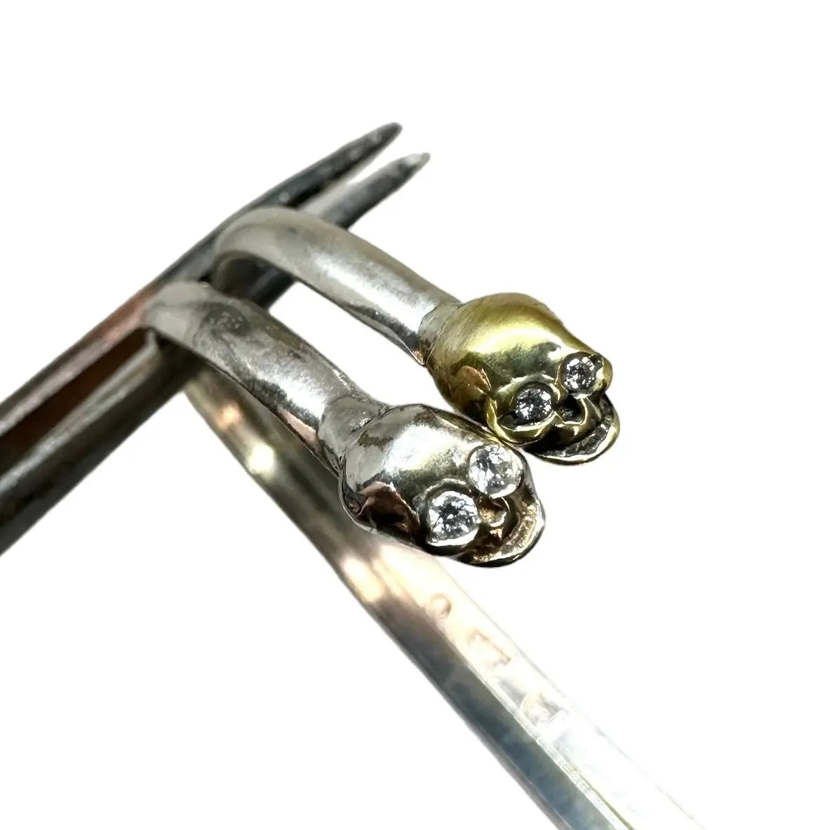 Armband - Mellan/Mini Dödskallar & Äkta Diamanter - L8Hasselblad