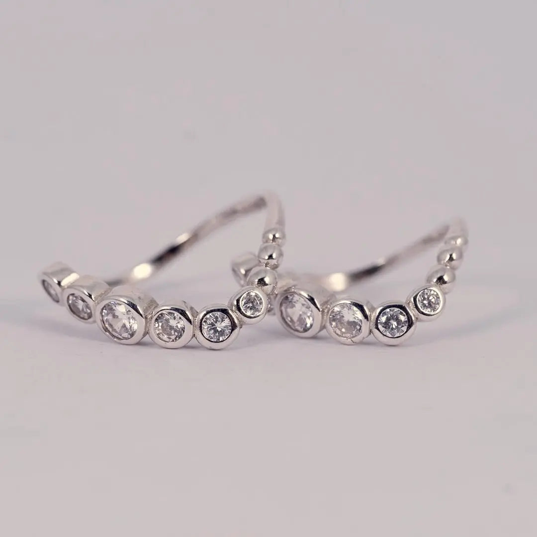 Aurora - bubbelformad silverring - L8Hasselblad