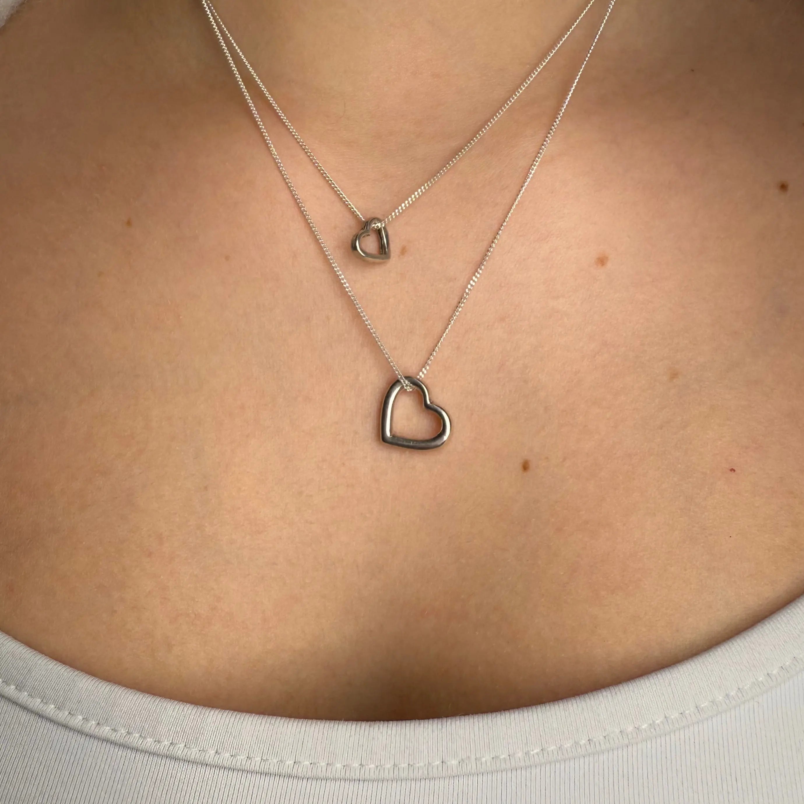 Berlock - Enkelt silver hjärta - L8Hasselblad