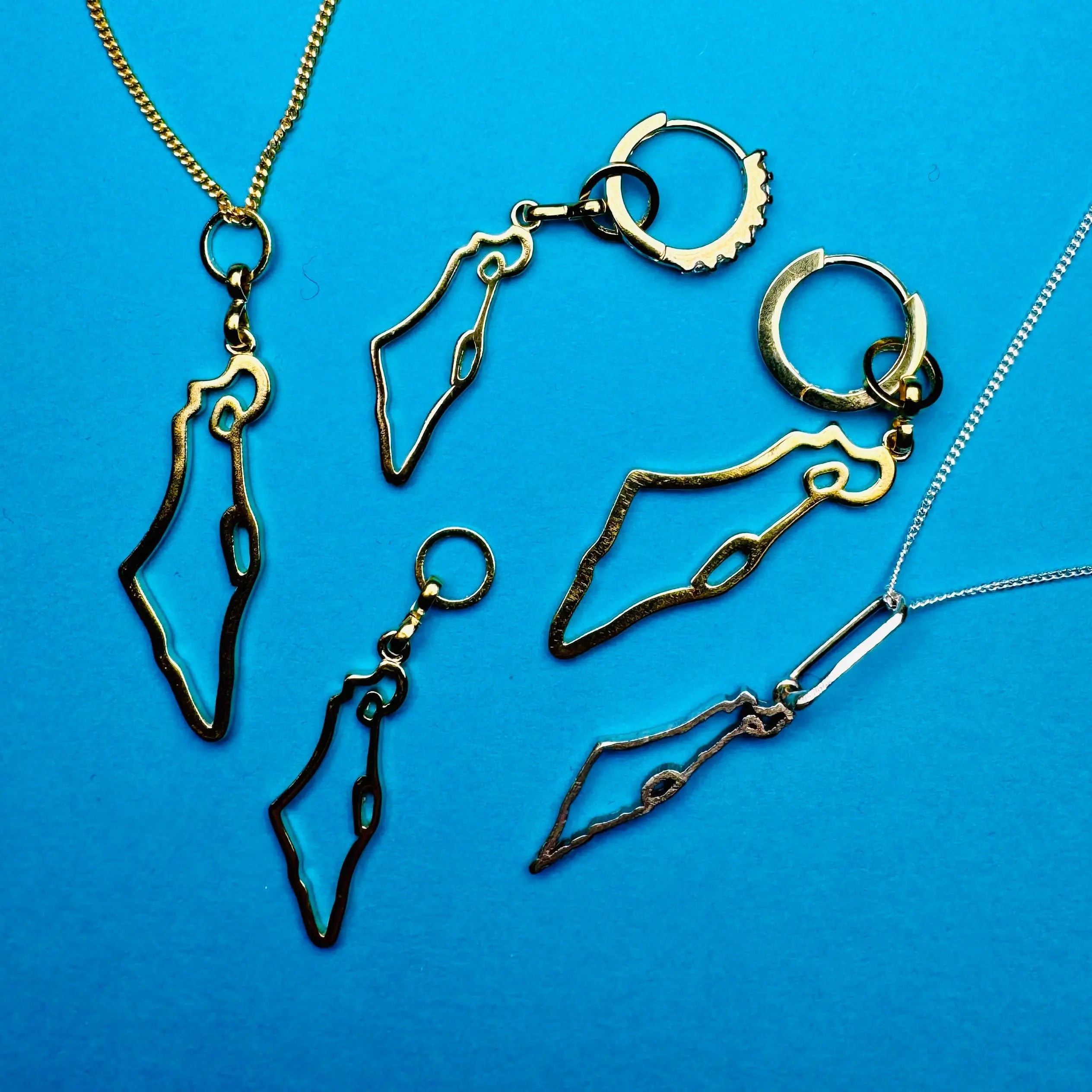 Berlock - Israelkarta ihålig - L8Hasselblad