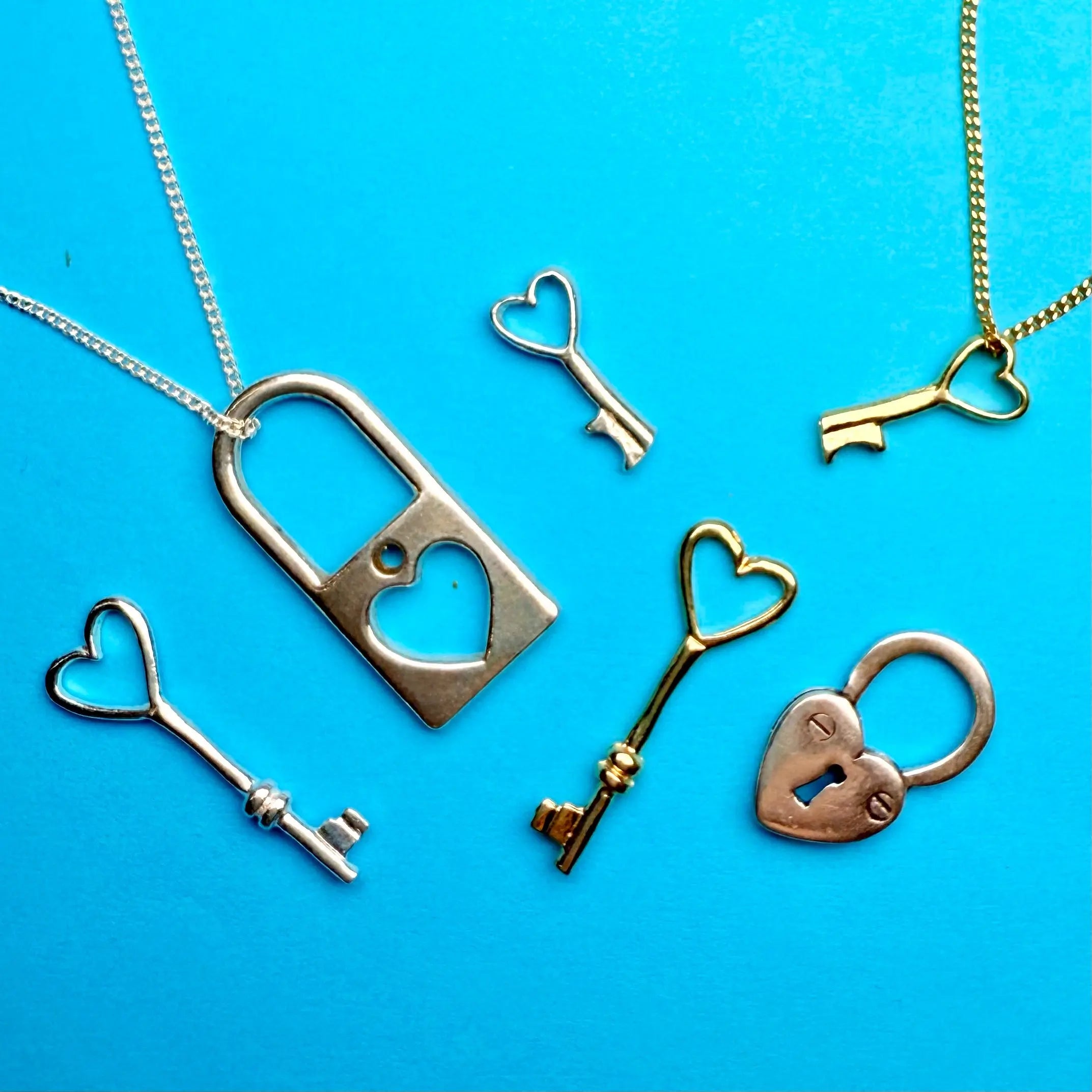 Berlock - Kärleksnyckel och kärlekslås - L8Hasselblad