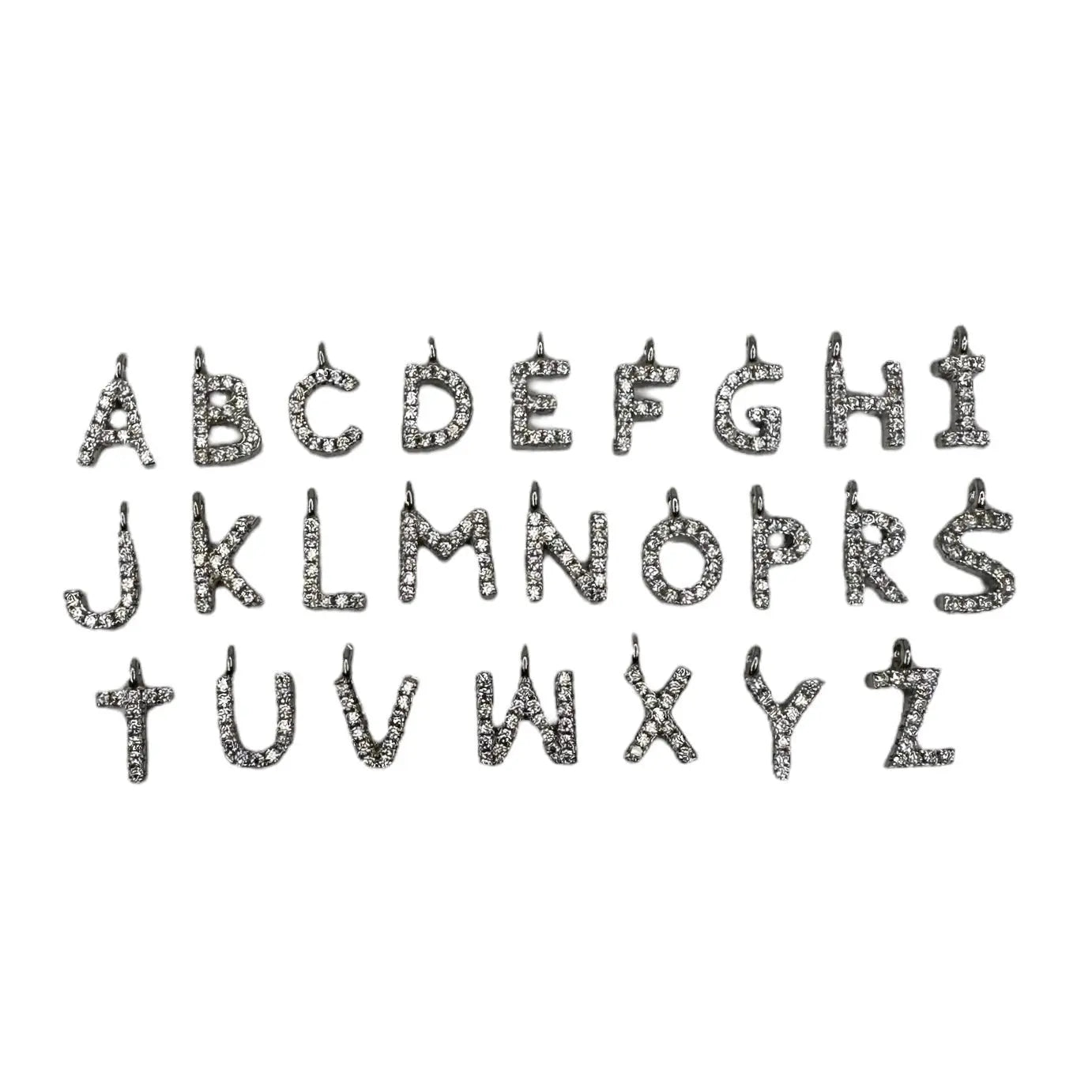 Bokstav med Zirkoner - Örhänge - L8Hasselblad
