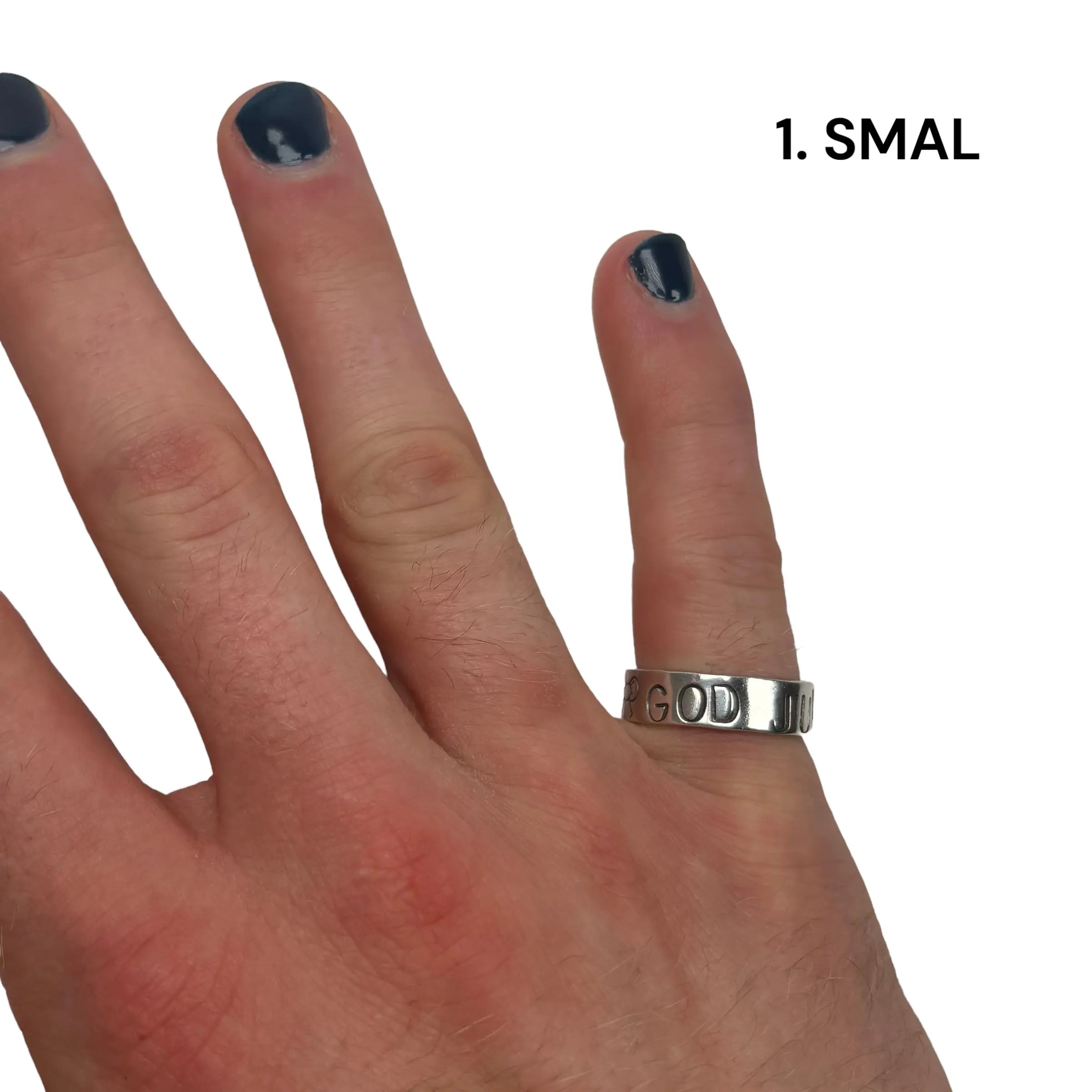 Bred silverring - stämplad - L8Hasselblad