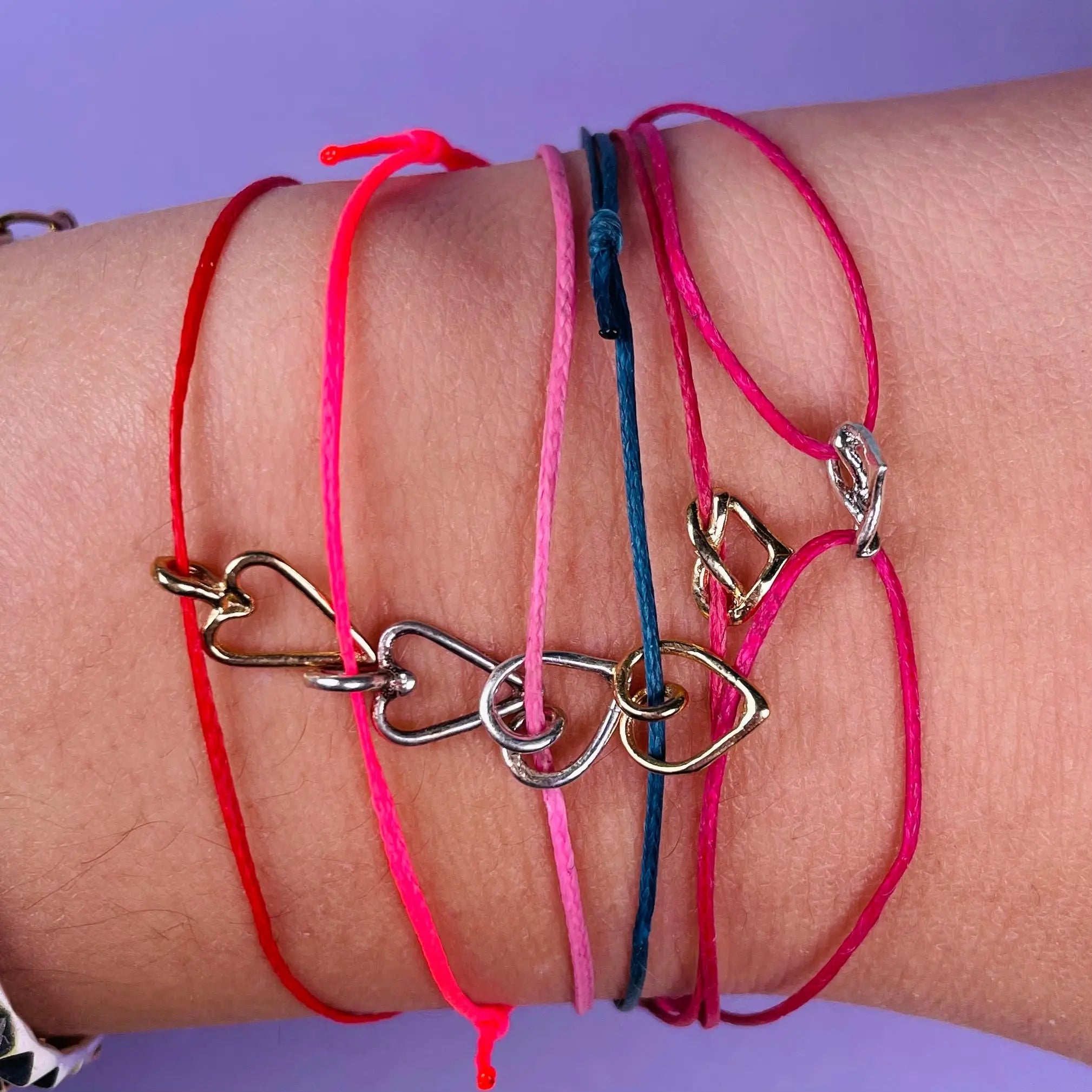 Cancerhjärta trådarmband - L8Hasselblad