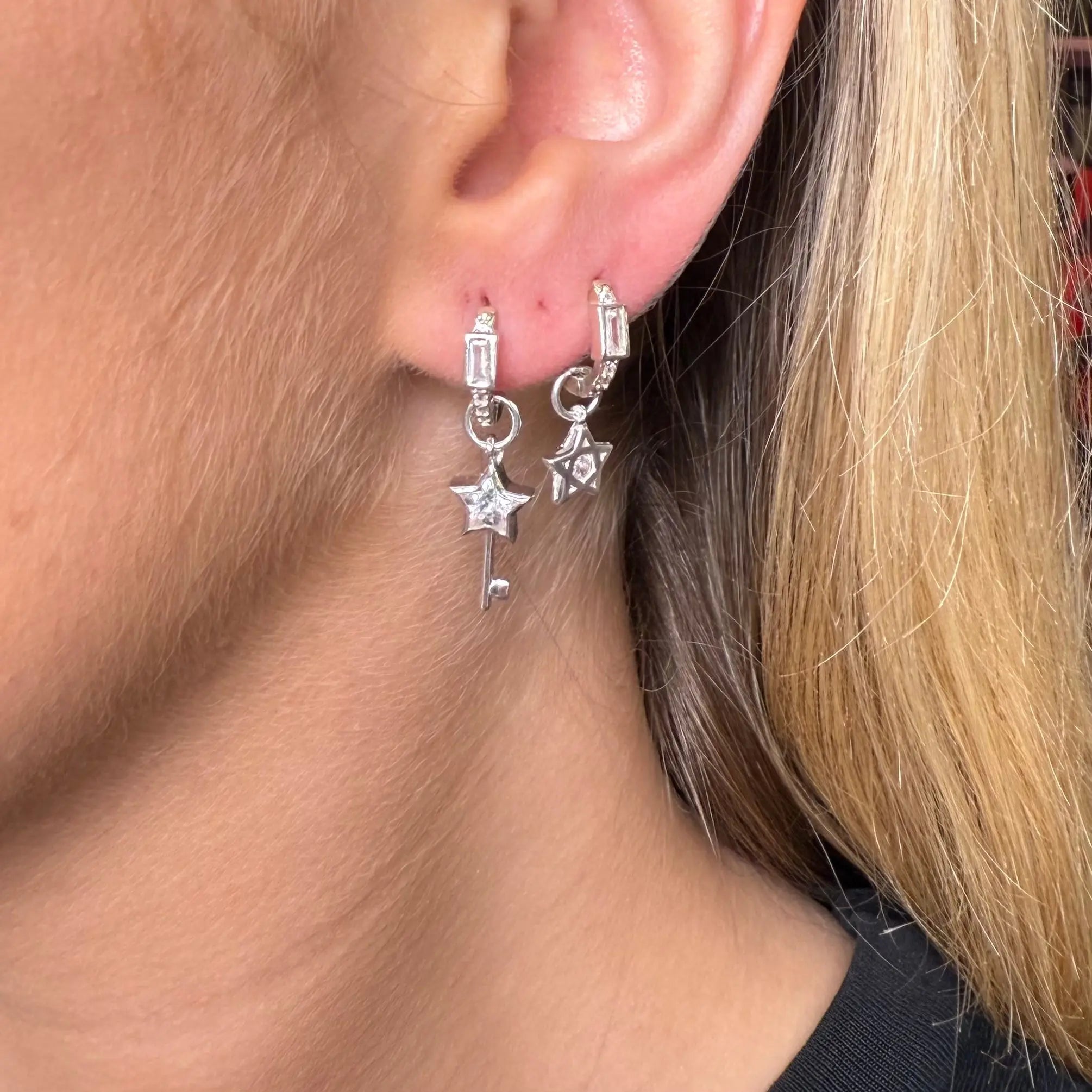 Celestial key - silverörhängen - L8Hasselblad