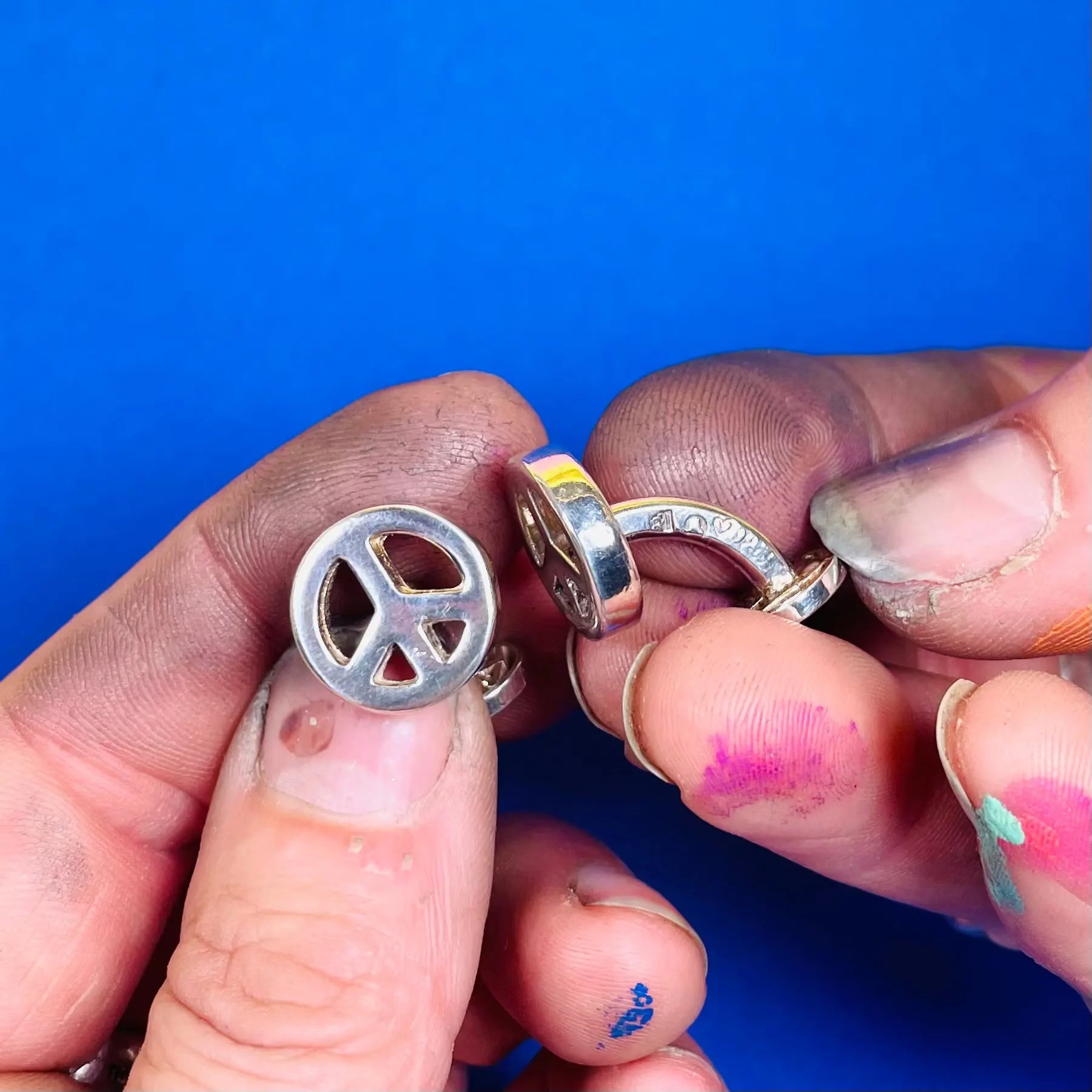 Manschettknappar - peacetecken L8Hasselblad