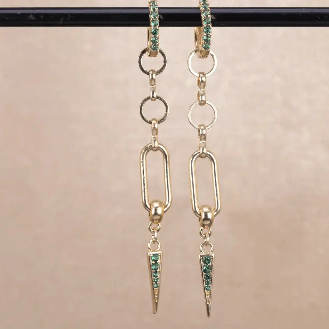 Ella - Örhänge med Ring & Zirkontagg L8Hasselblad