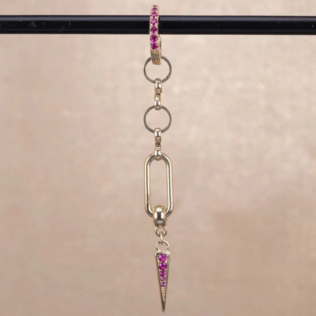 Ella - Örhänge med Ring & Zirkontagg L8Hasselblad