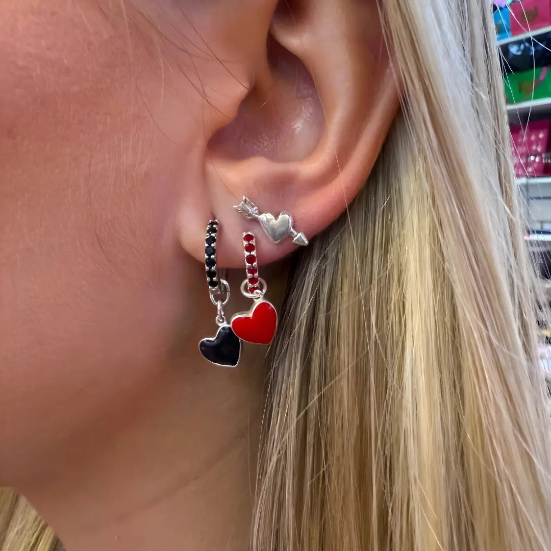 Flaming Hearts Örhängen (Köp 1, vi skickar hem 2) L8Hasselblad