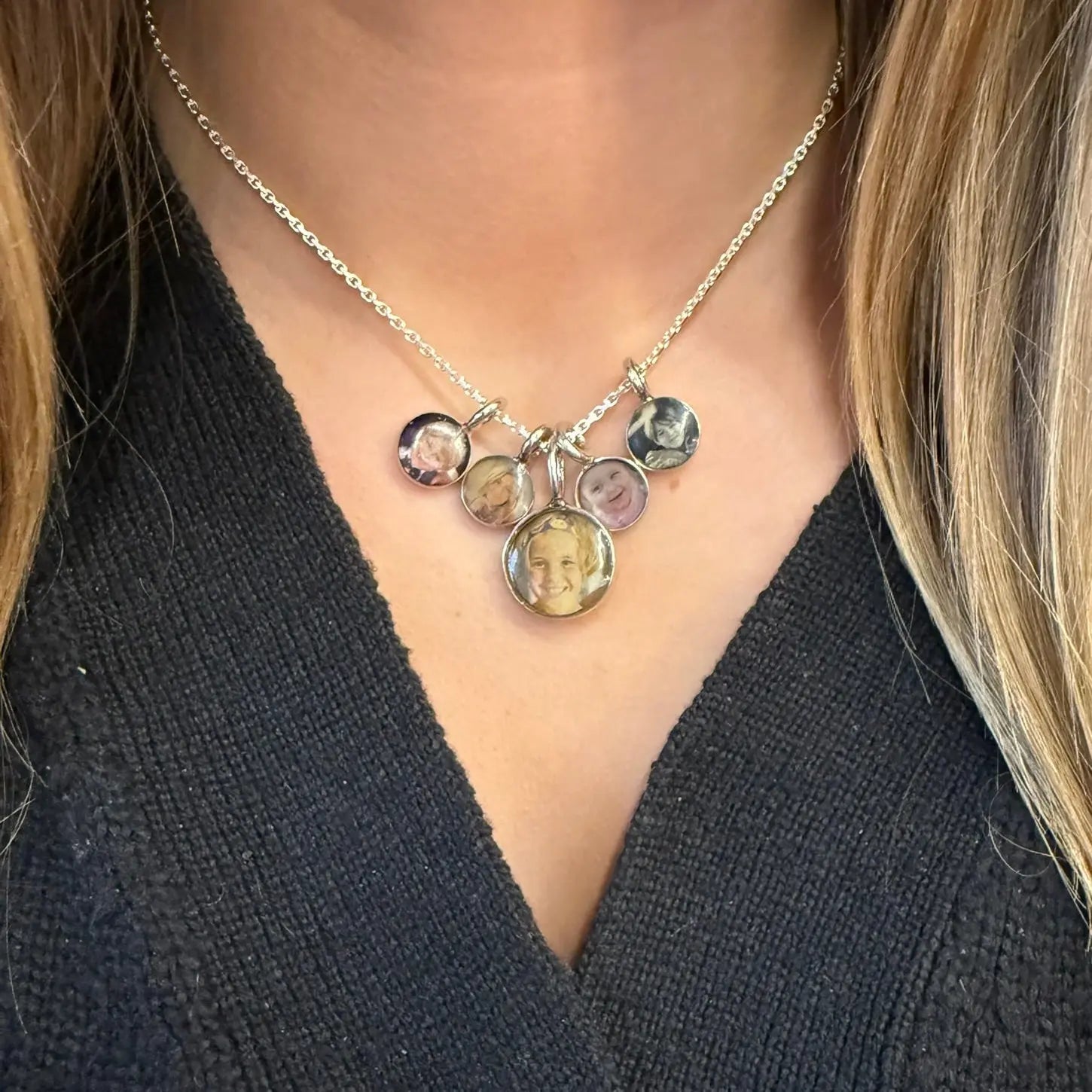 Fotoberlocker i Silver (Personliga) L8Hasselblad