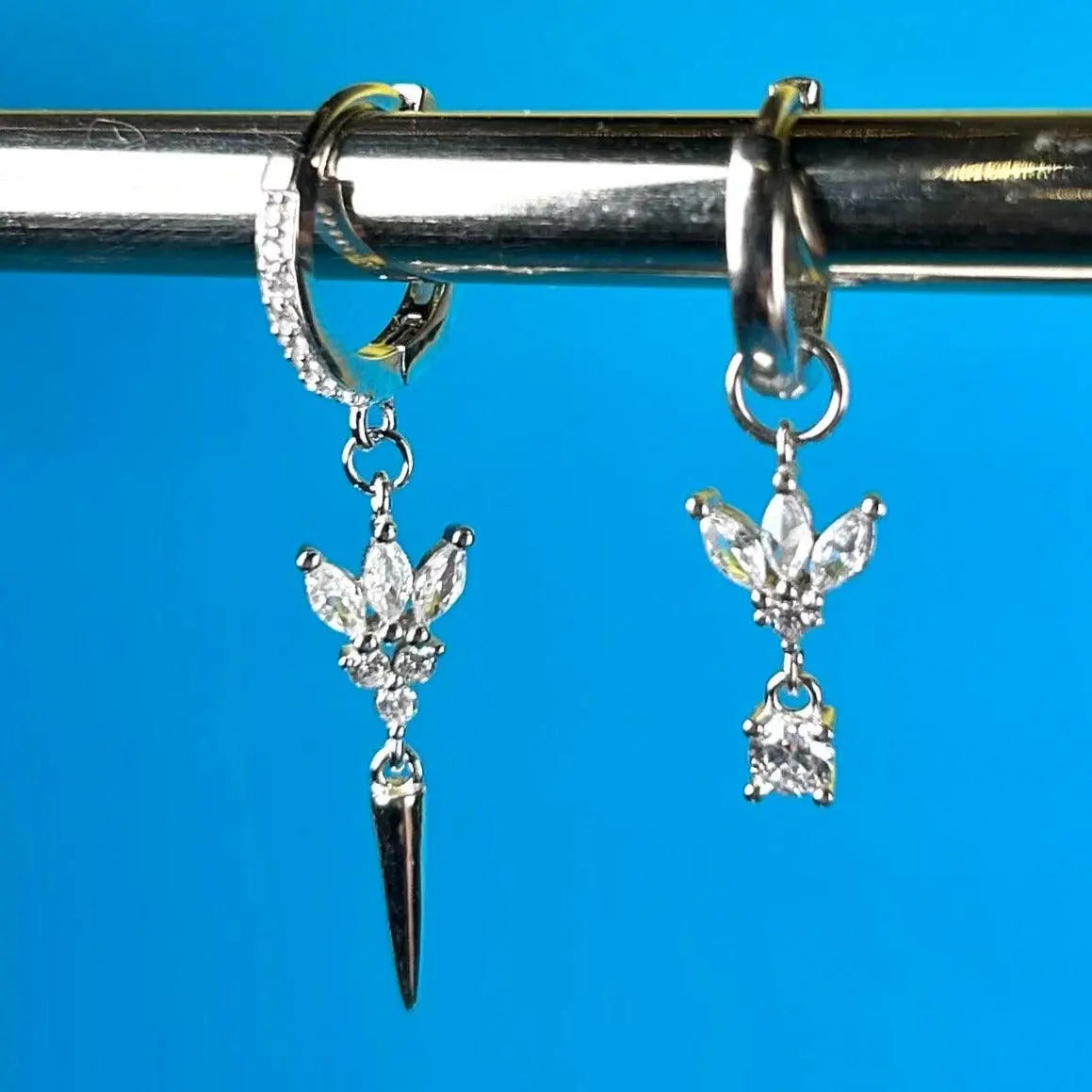 Glamour med Lång Nit & Sten - Örhänge - L8Hasselblad