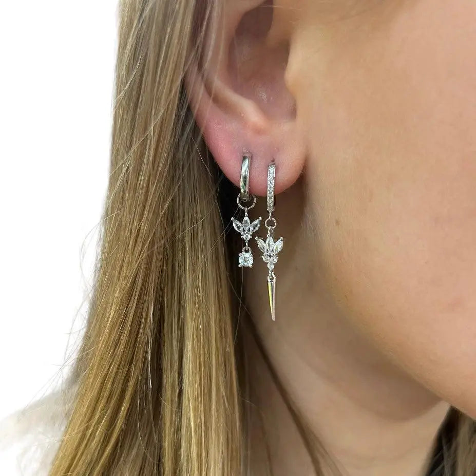 Glamour med Lång Nit & Sten - Örhänge - L8Hasselblad