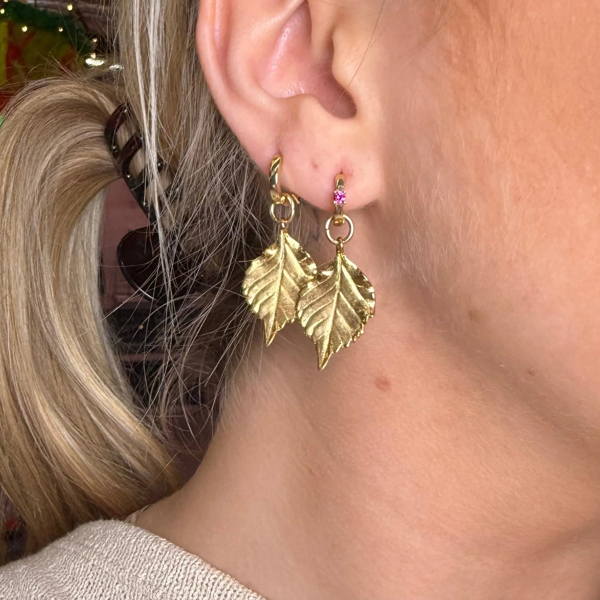 Gyllene löv - guldörhängen - L8Hasselblad