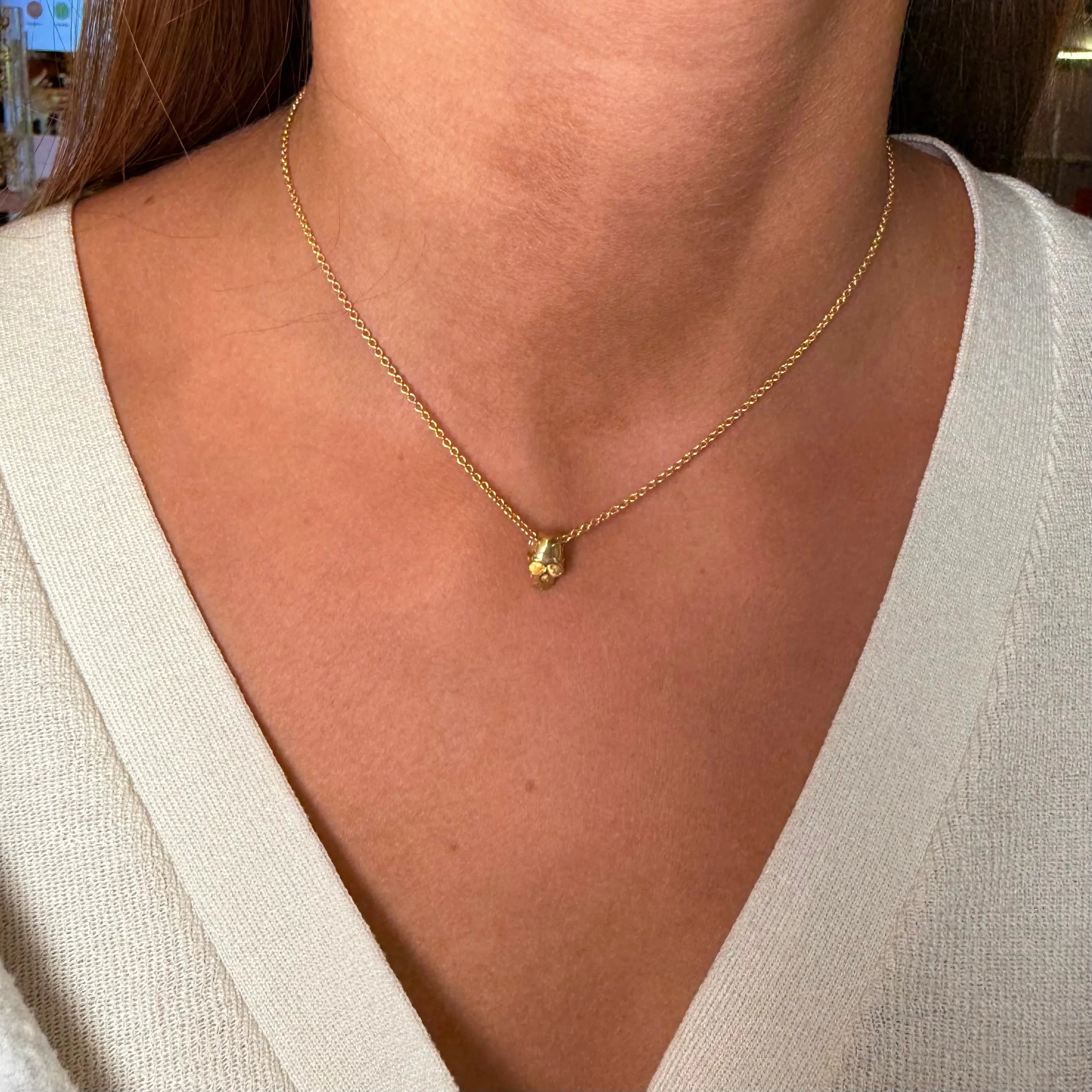 Halsband - 2.0 Monterad dödskalle - L8Hasselblad