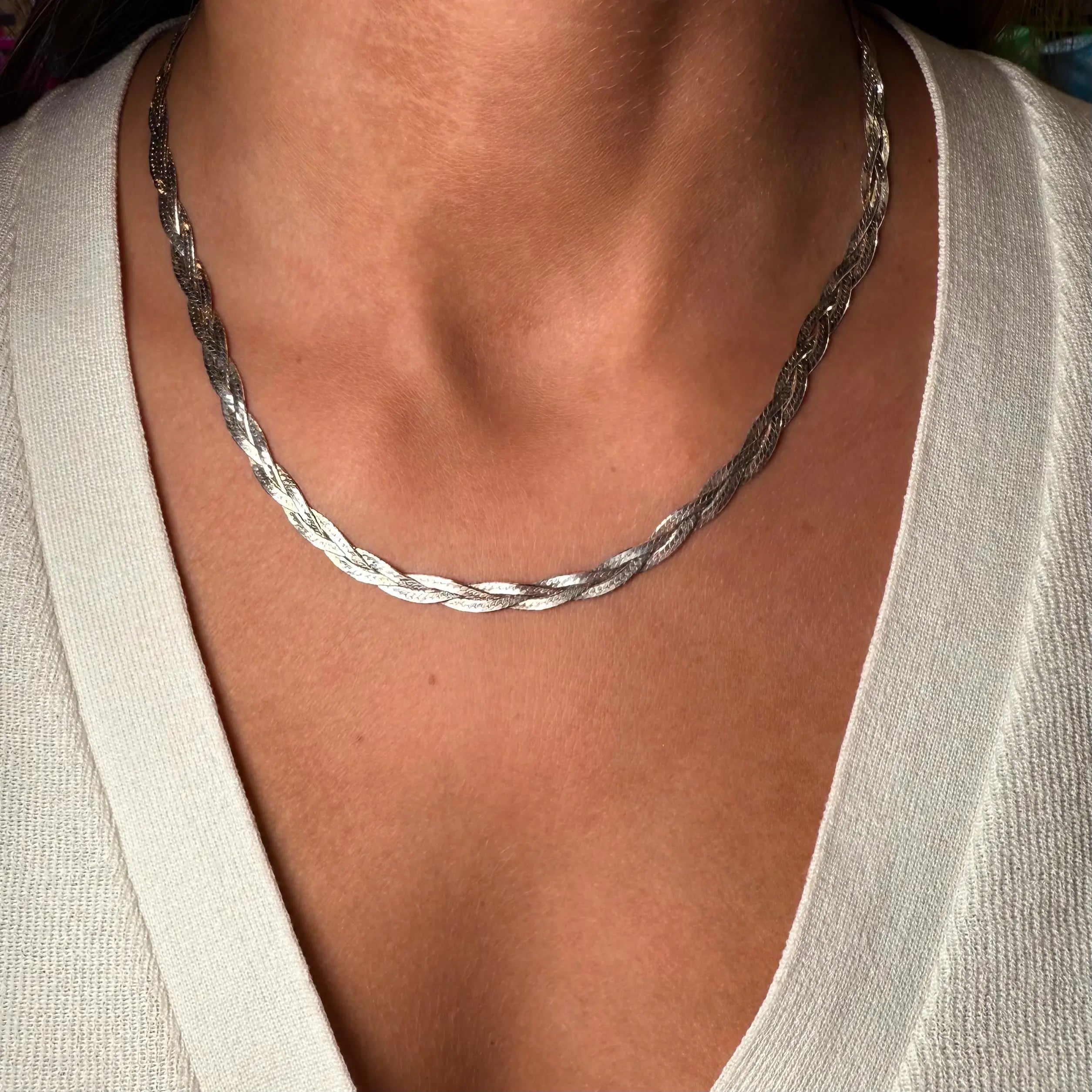 Halsband - Flätad Länk - L8Hasselblad