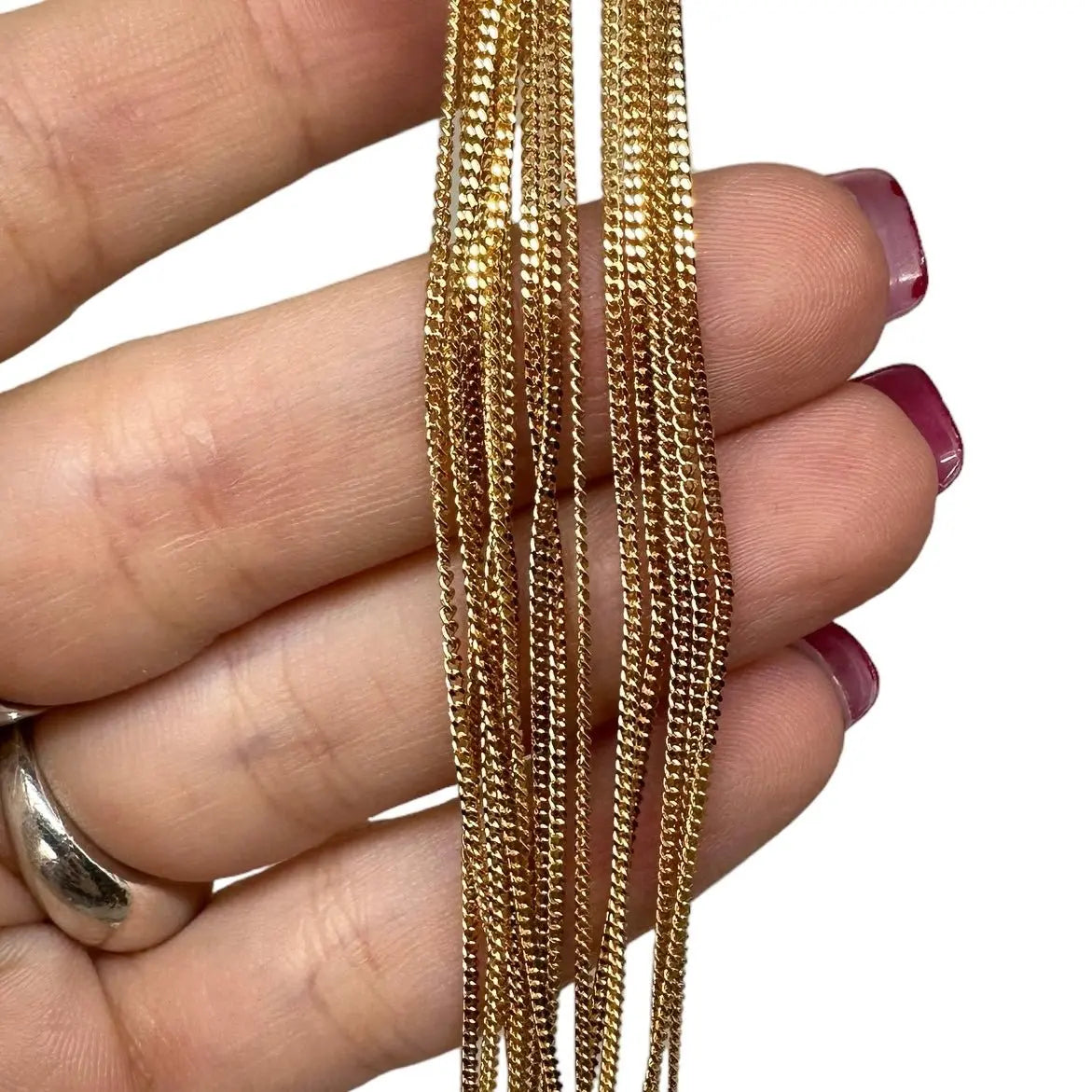 Halskedja pansar - gulddoublé - L8Hasselblad