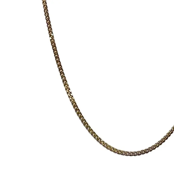 Halskedja pansar - gulddoublé - L8Hasselblad