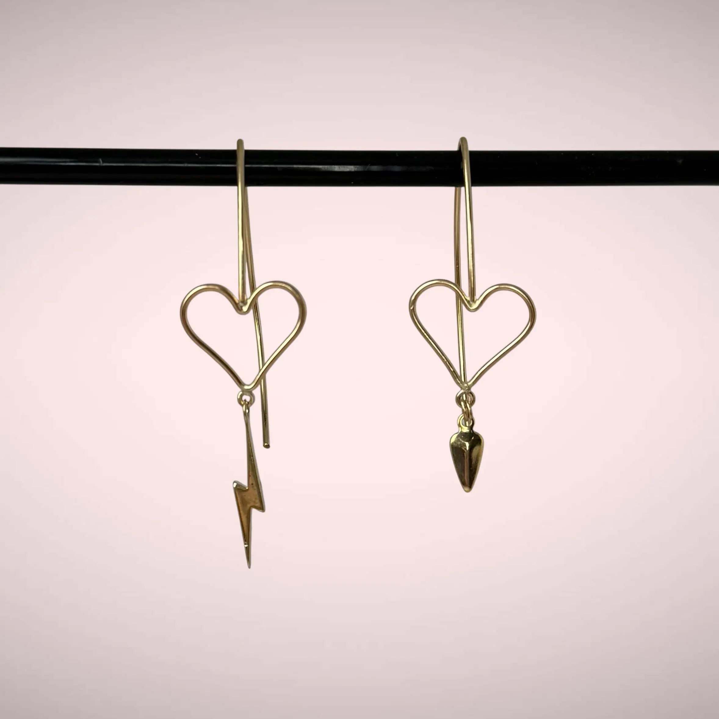 Heart drop - guldörhänge - L8Hasselblad