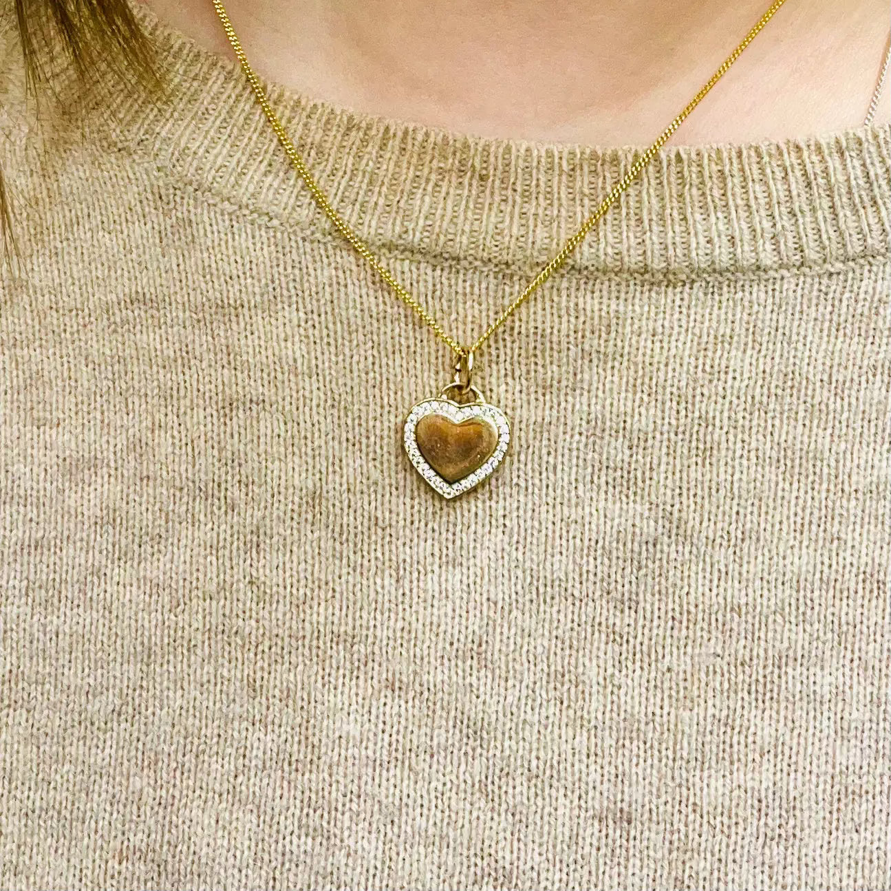 Berlock - Hjärta med Zirkoner L8Hasselblad