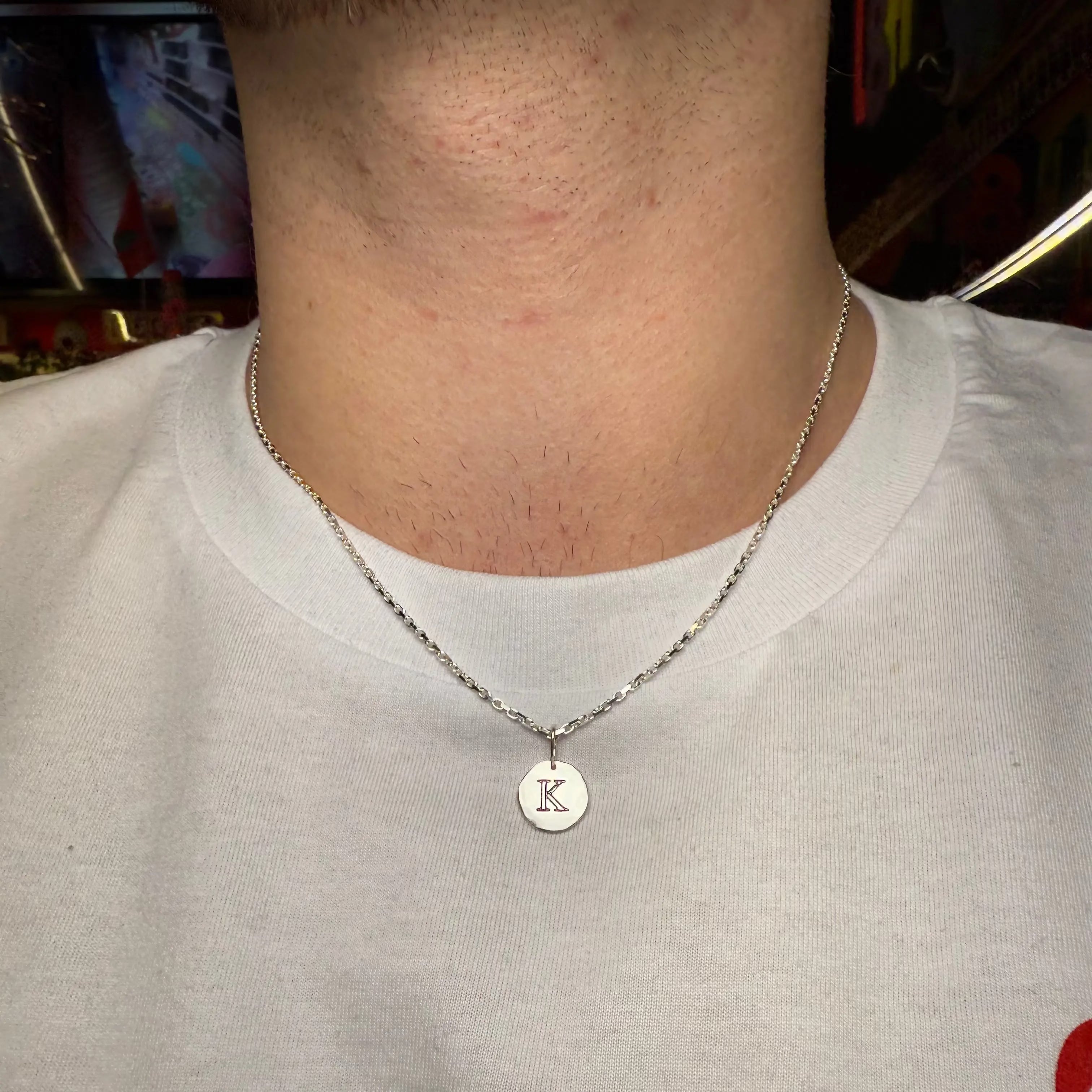 Berlock -Stämplade bokstavsberlocker L8Hasselblad