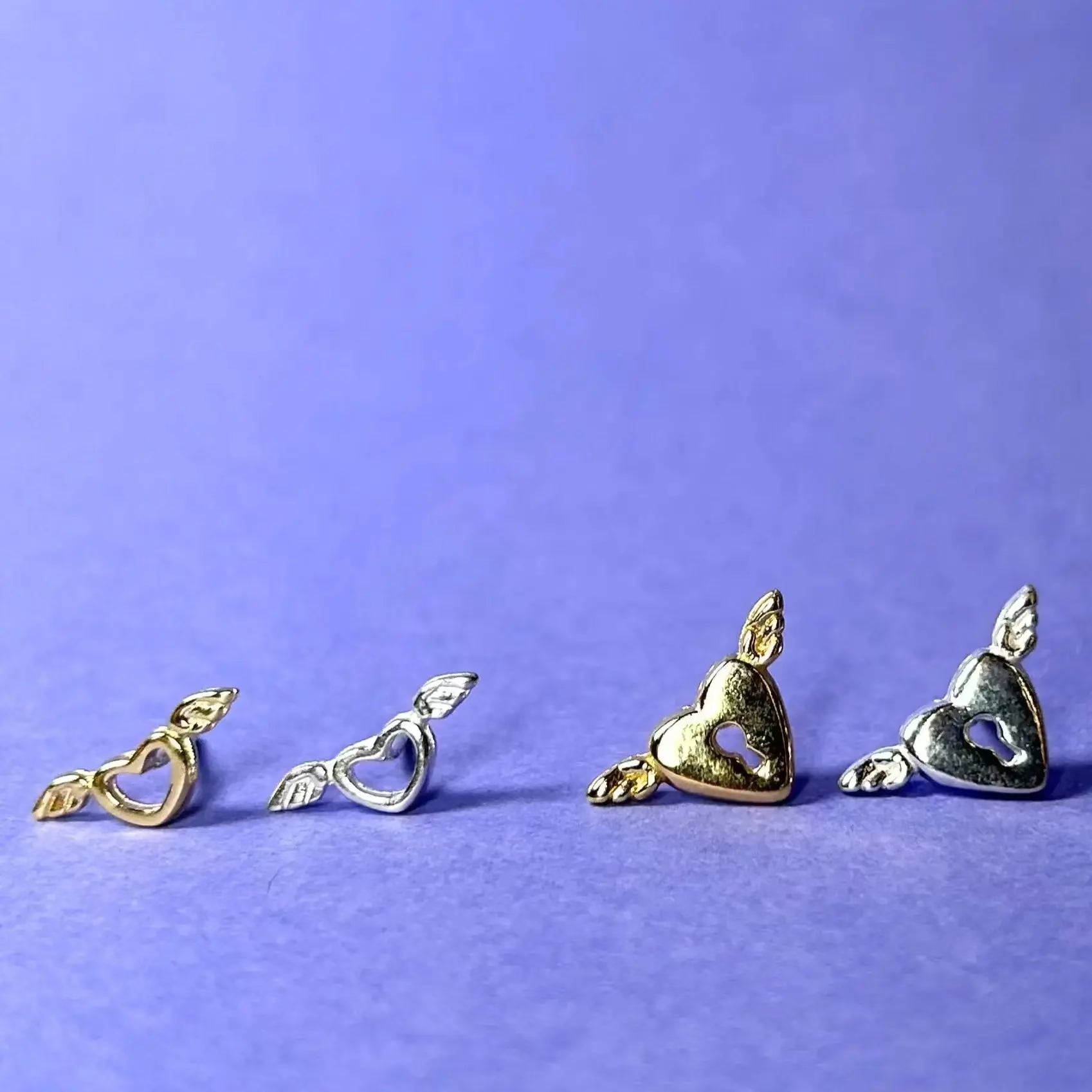 Stiftörhänge - Flygande hjärtat L8Hasselblad