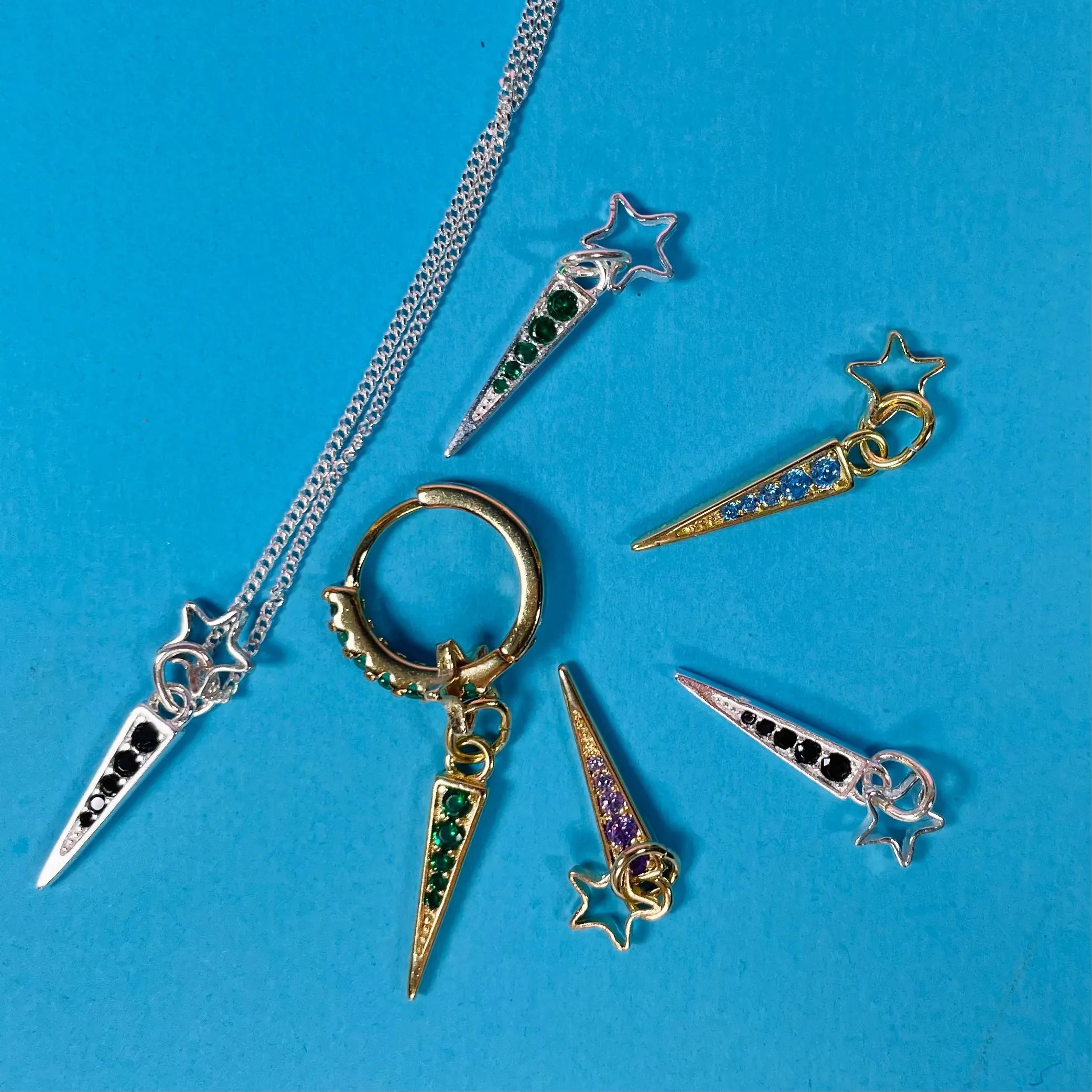 Berlock - Tagg med Zirkoner & Stjärna L8Hasselblad