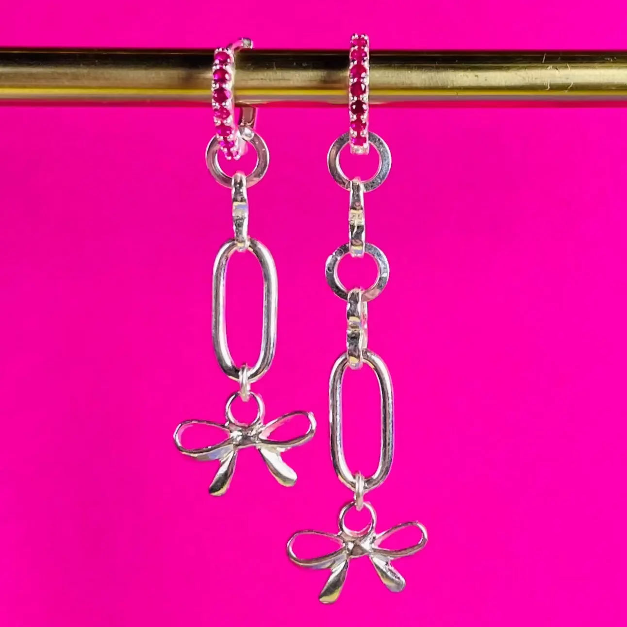 Örhängen - Långa Rosetter L8Hasselblad