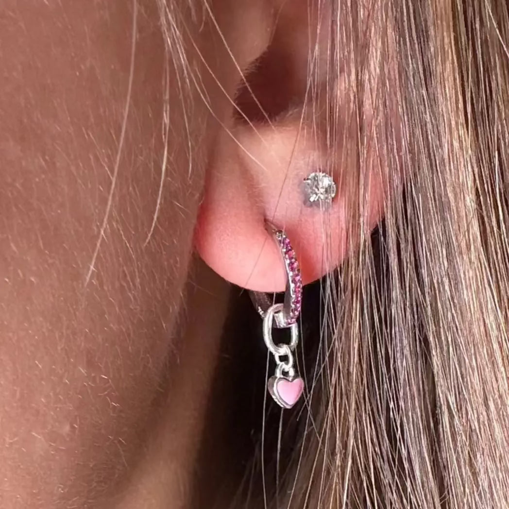 Örhänge - mini hjärtan L8Hasselblad