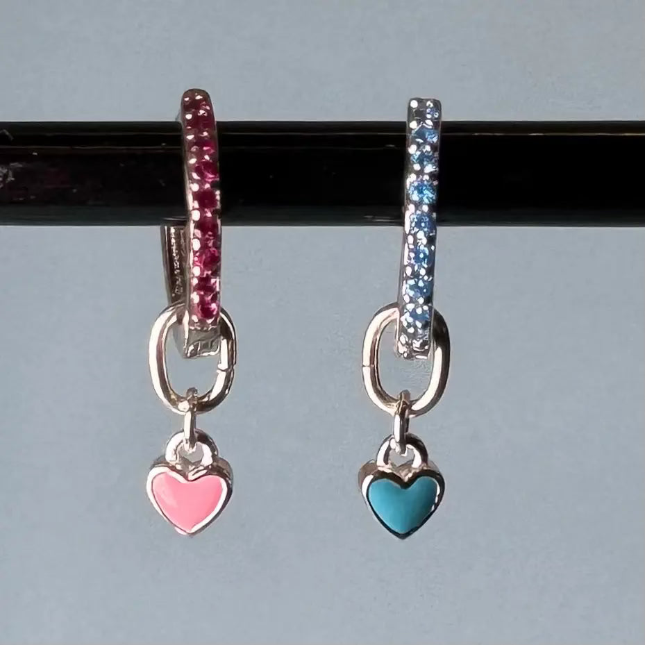 Örhänge - mini hjärtan L8Hasselblad