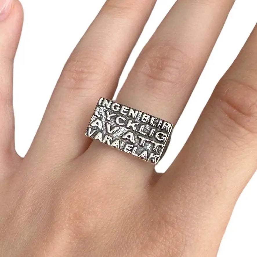 Ingen blir lycklig av att vara elak ring - L8Hasselblad