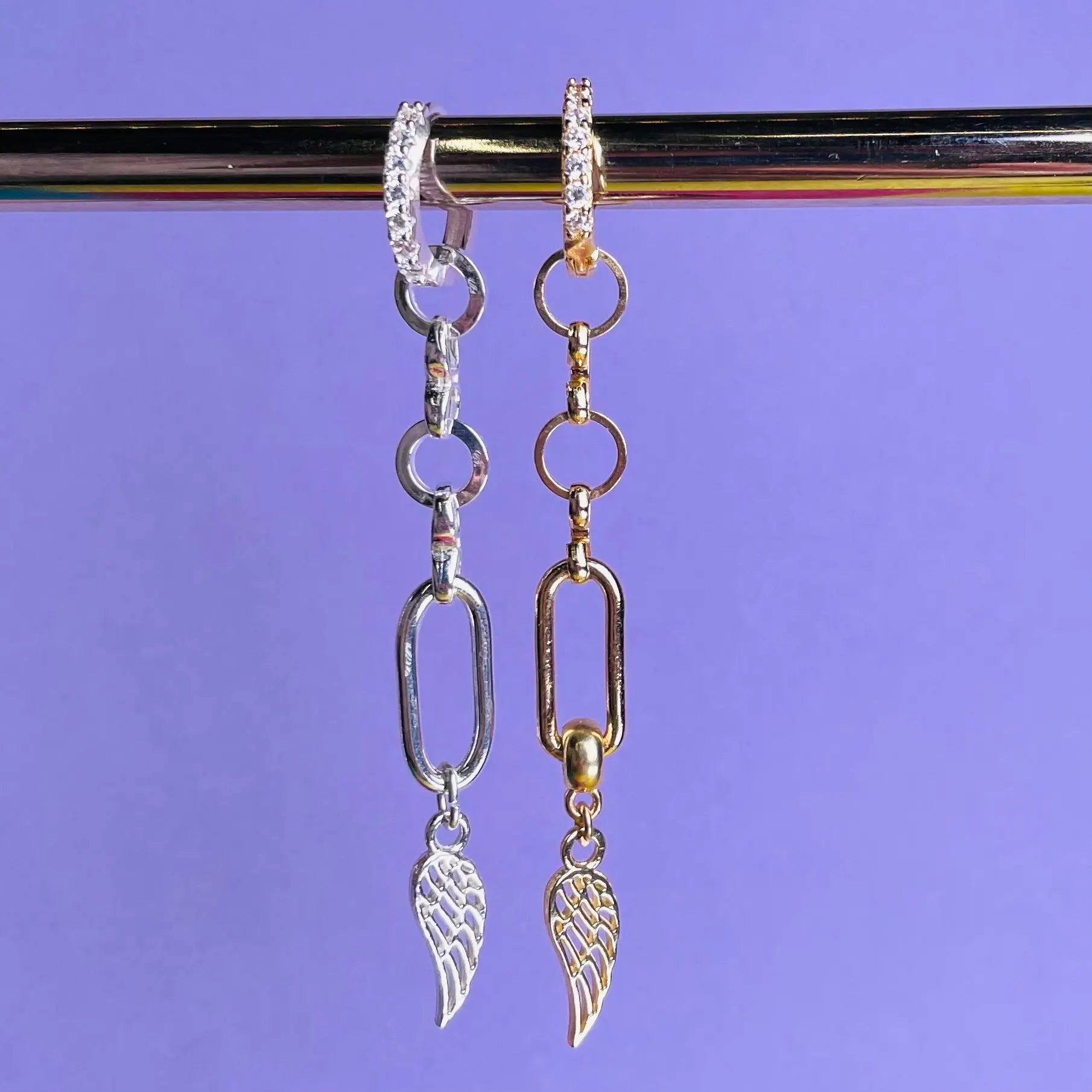 Långt Örhänge - Ihåliga Vingar - L8Hasselblad