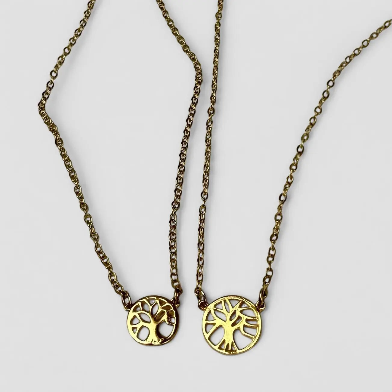 Livets träd - monterat guldhalsband - L8Hasselblad