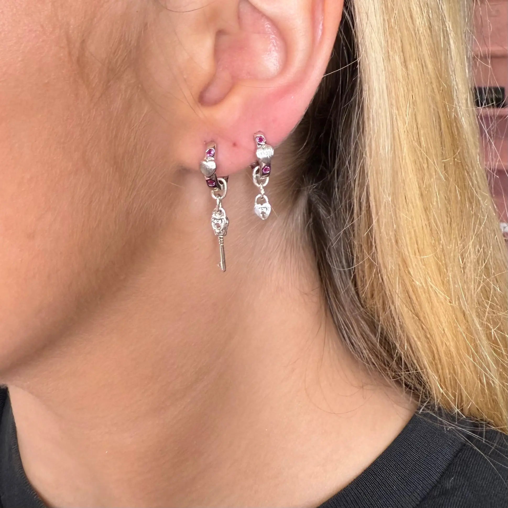 Key to my heart - silverörhängen - L8Hasselblad