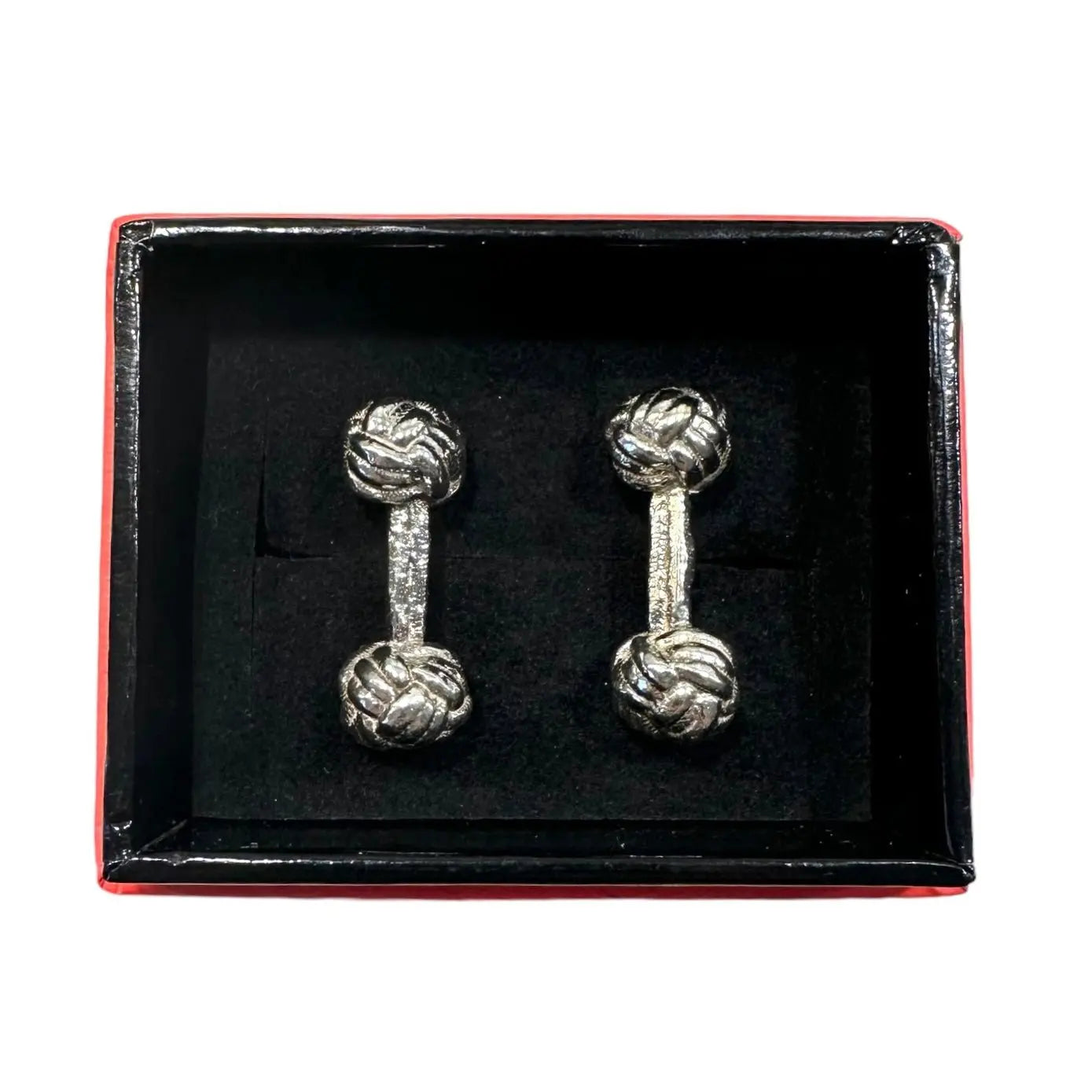 Manschettknappar - klassisk knut - L8Hasselblad