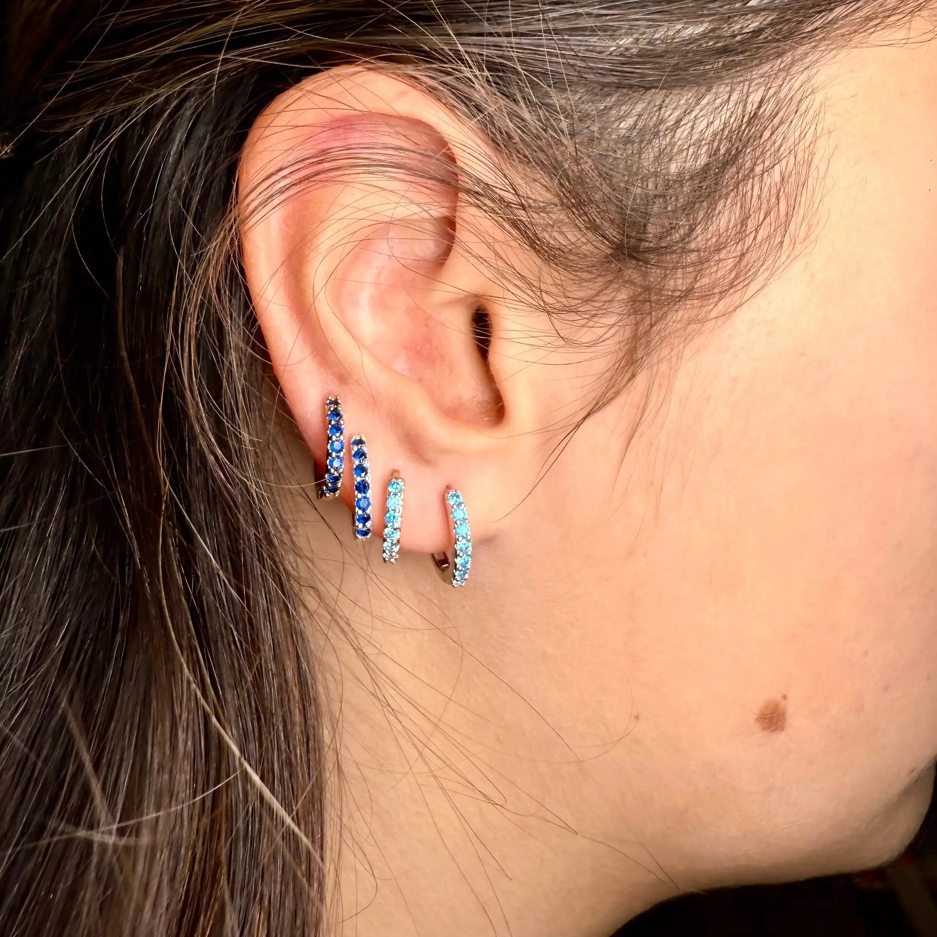 Tjockare colorful hoops guld - L8Hasselblad