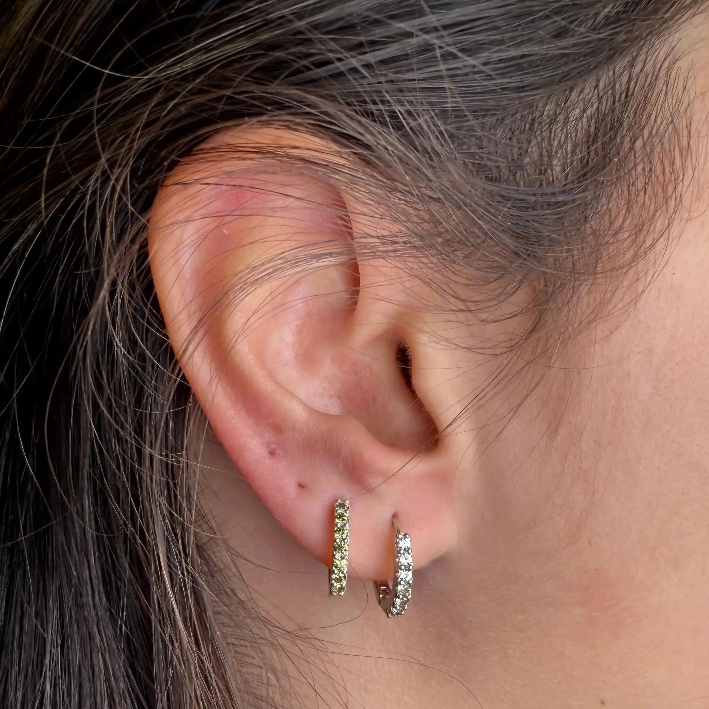 Tjockare colorful hoops guld - L8Hasselblad