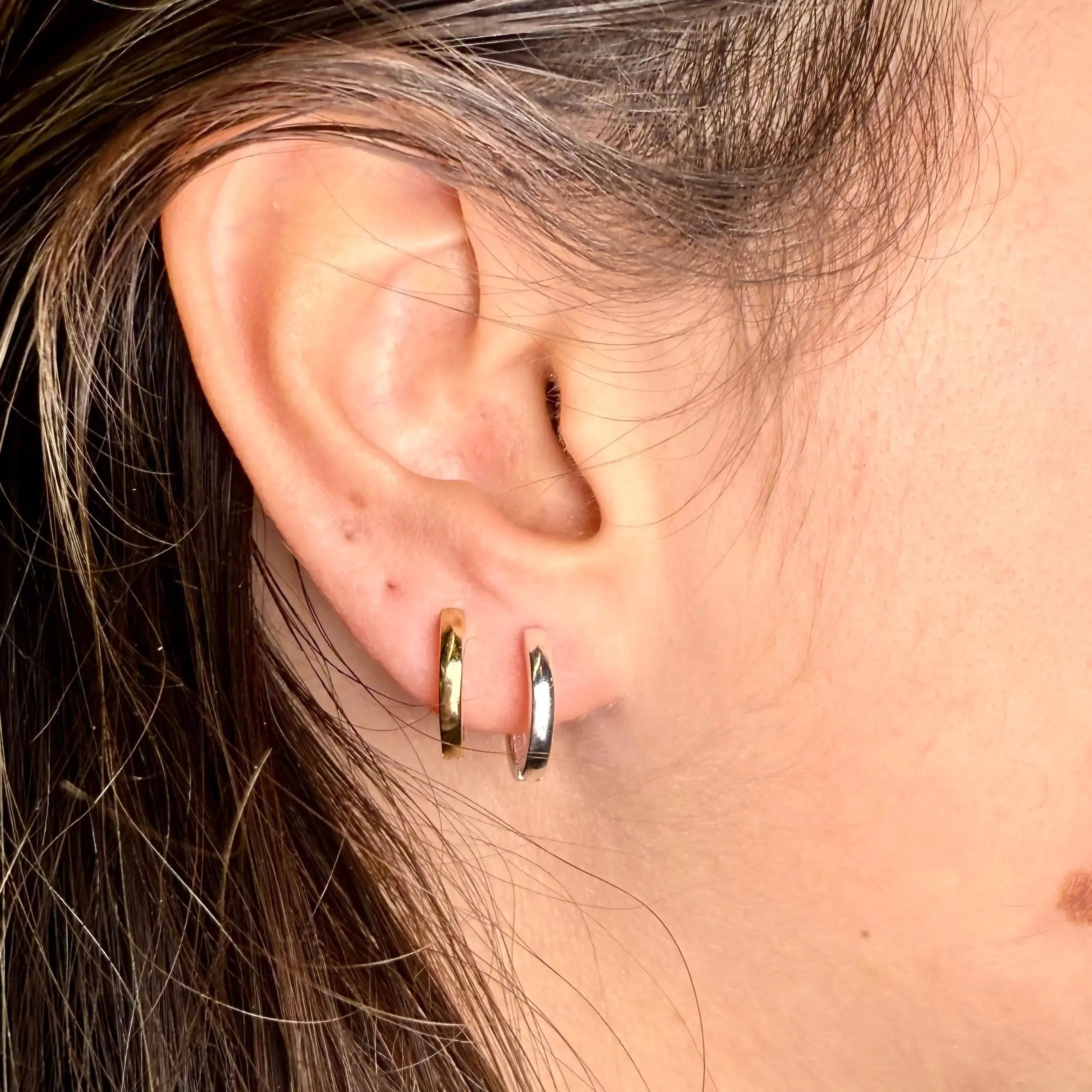 Tjockare colorful hoops guld - L8Hasselblad