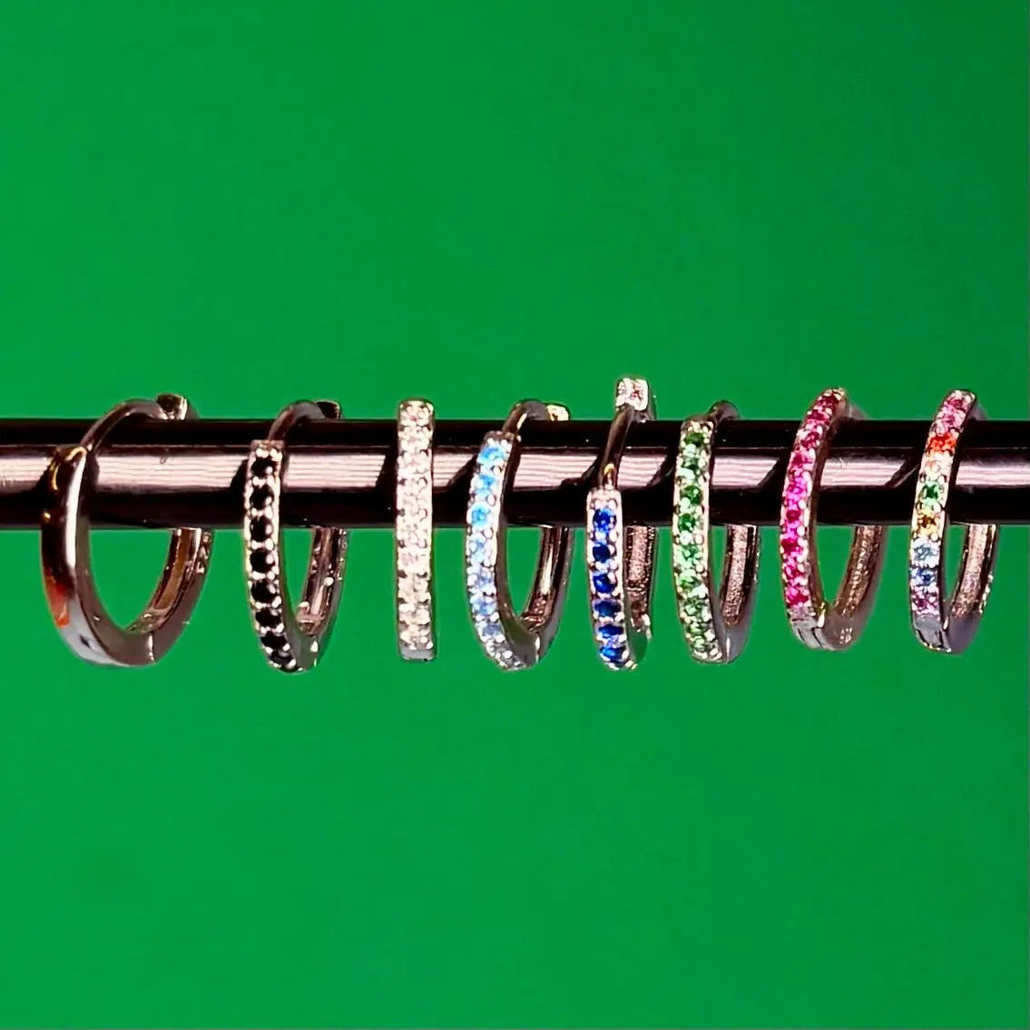 Smala colorful hoops silver - L8Hasselblad