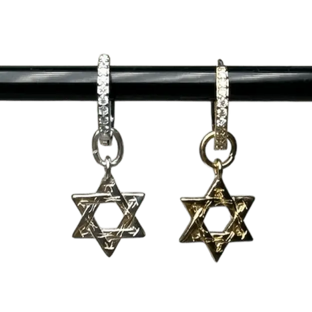 Örhänge - Detaljerade davidsstjärna - L8Hasselblad