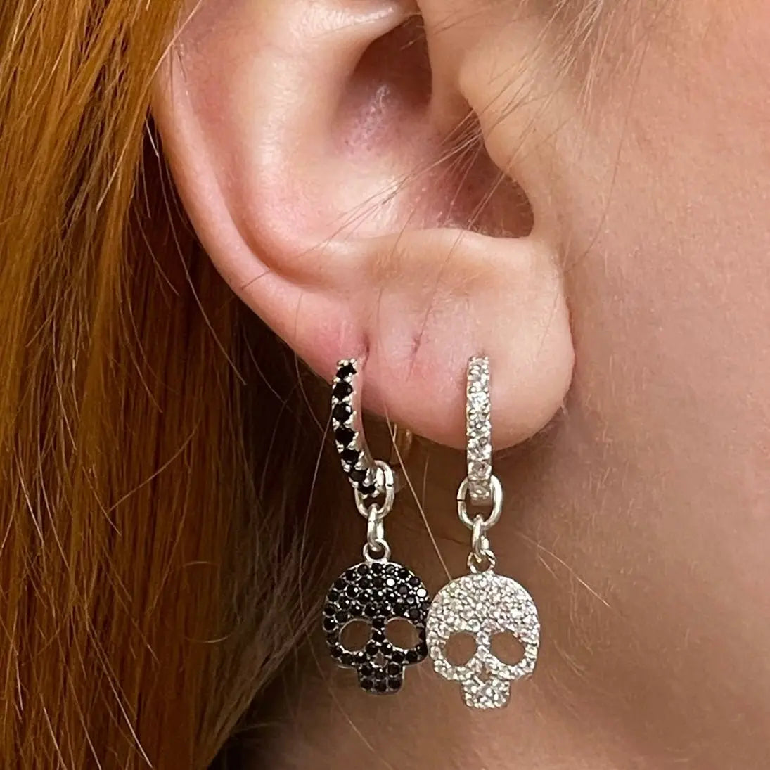 Örhänge - Discodödskallen - L8Hasselblad